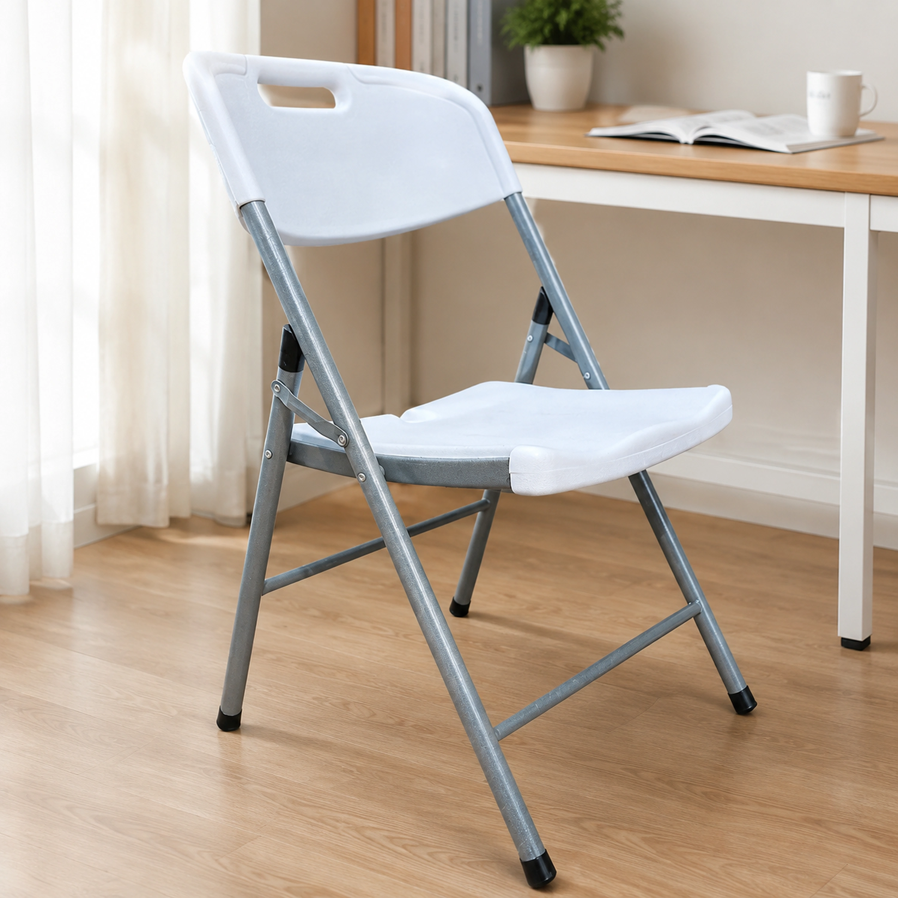 Taburete 51×47.5×86cm Plástico Plegable Cuadrado Rectangular