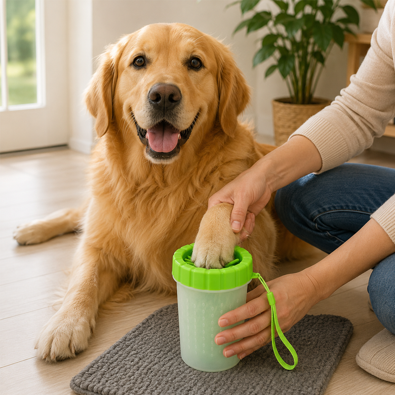 Copa de Lavado de Patas para Mascotas 9*7*11cm/10*8*15cm Plástico Surtido