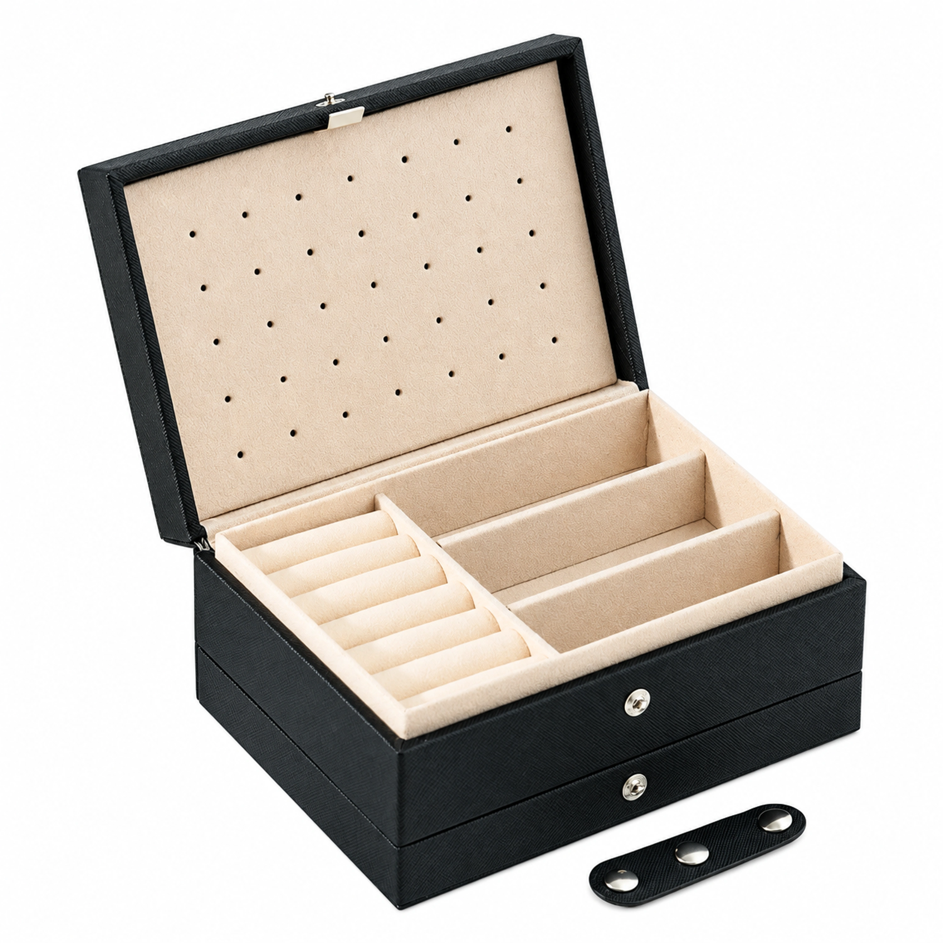 Caja de Joyas 16.5 × 11.5 × 8 CM de Cuero para Joyas
