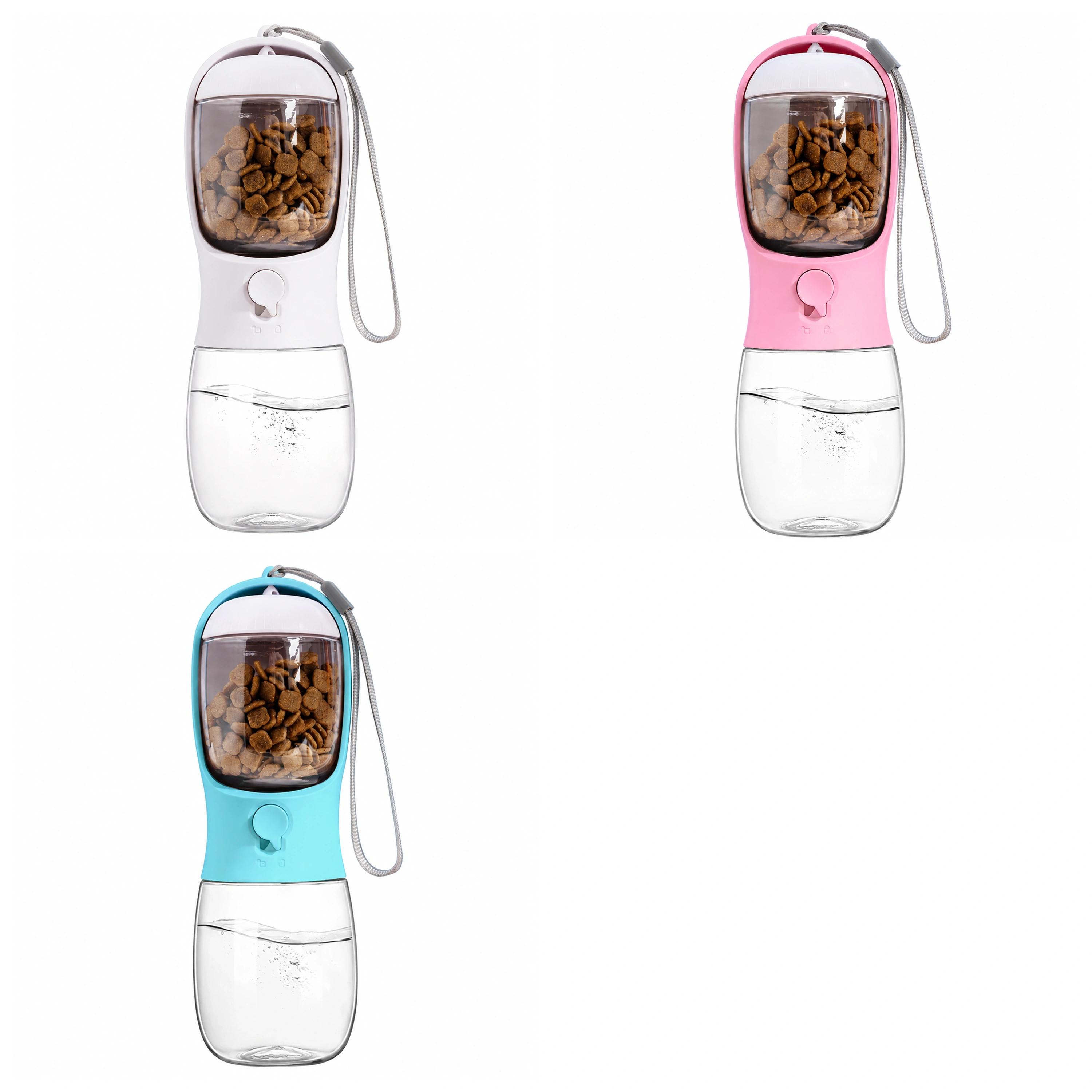 Vaso de Agua para Mascotas 300ml Plástico Surtido