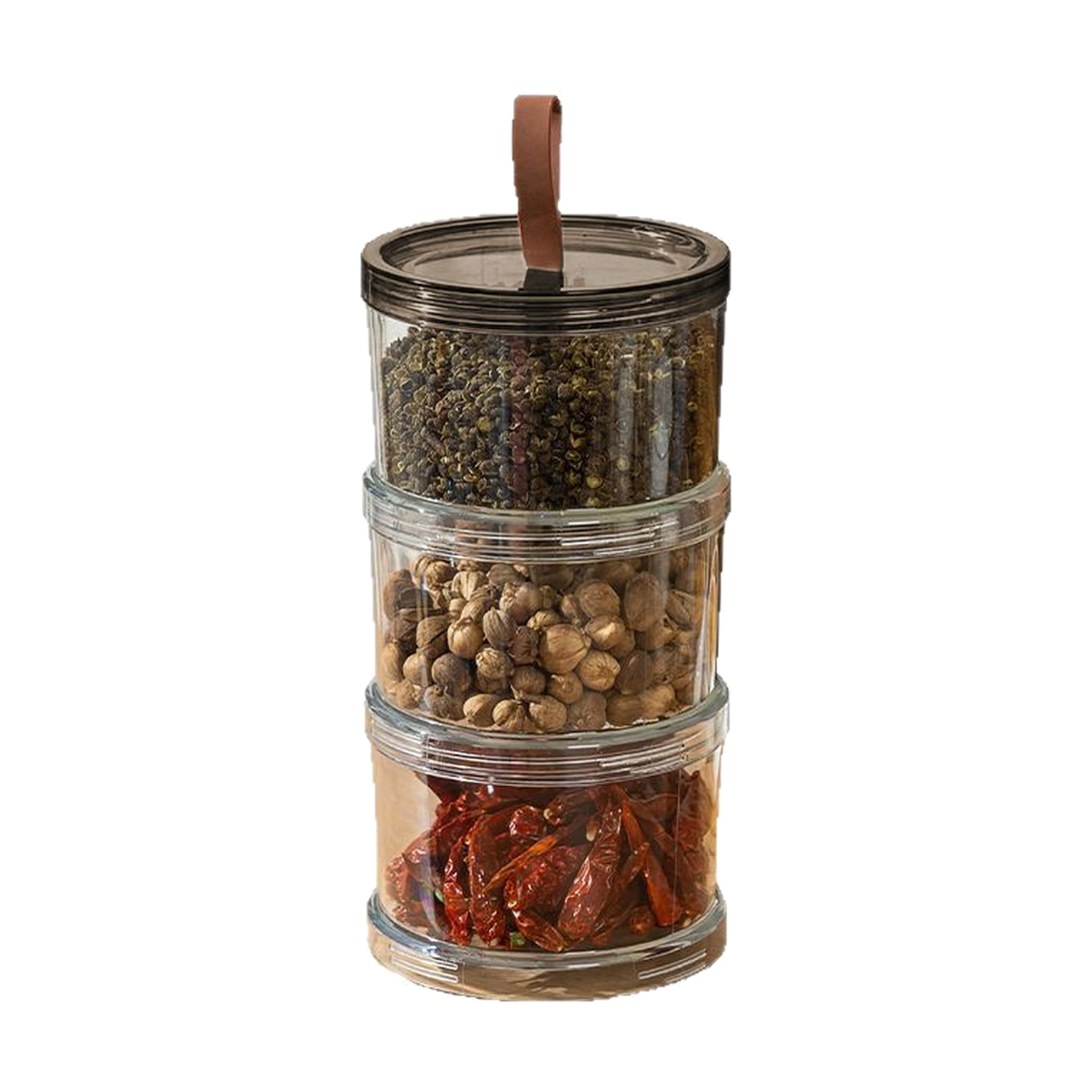 Caja Organizadora de Especias 5.5 × 9.5 × 9.5 CM de Plástico para Cocina