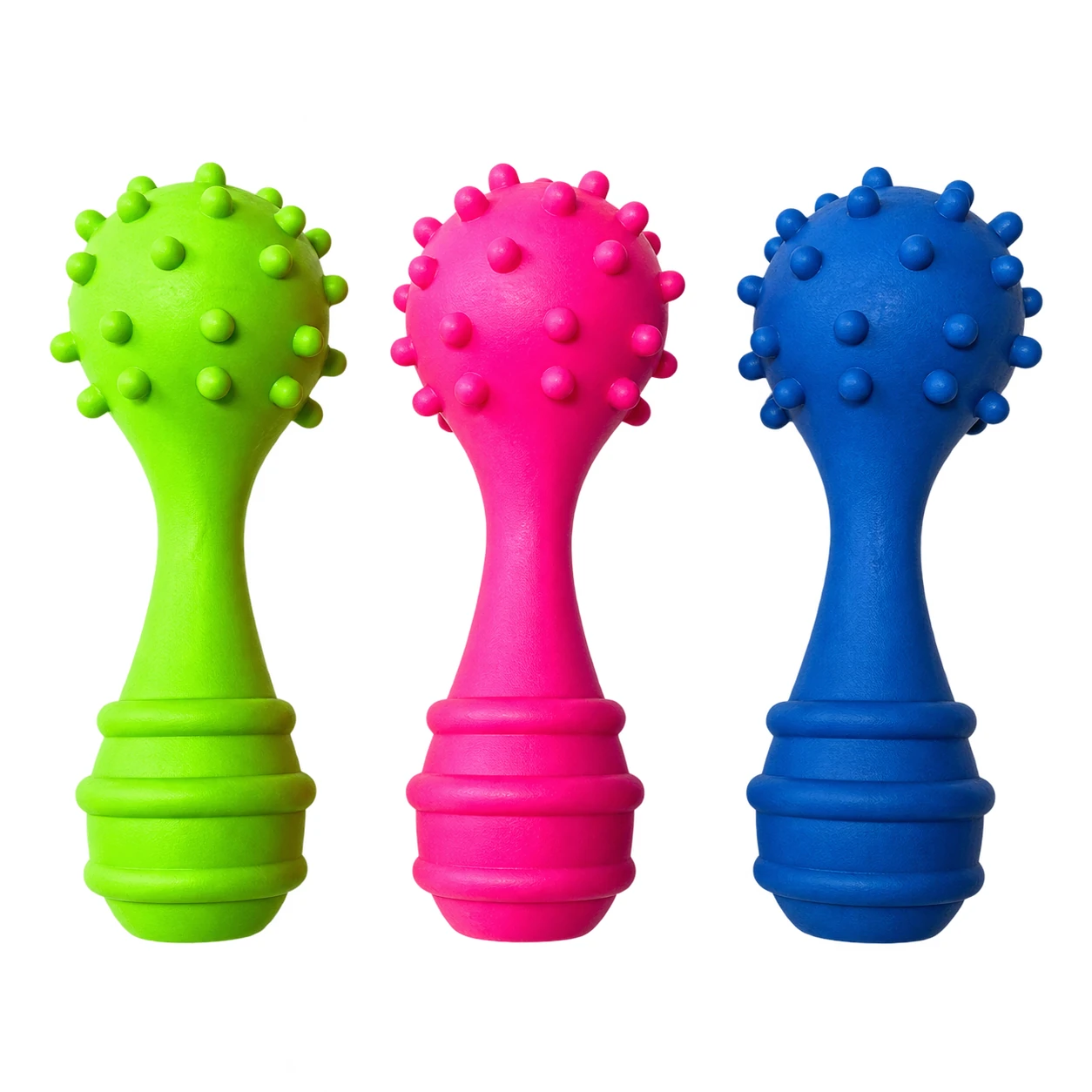 Pelota Masticable con Púas para Perros 12*4.5cm de Caucho Surtido image 2