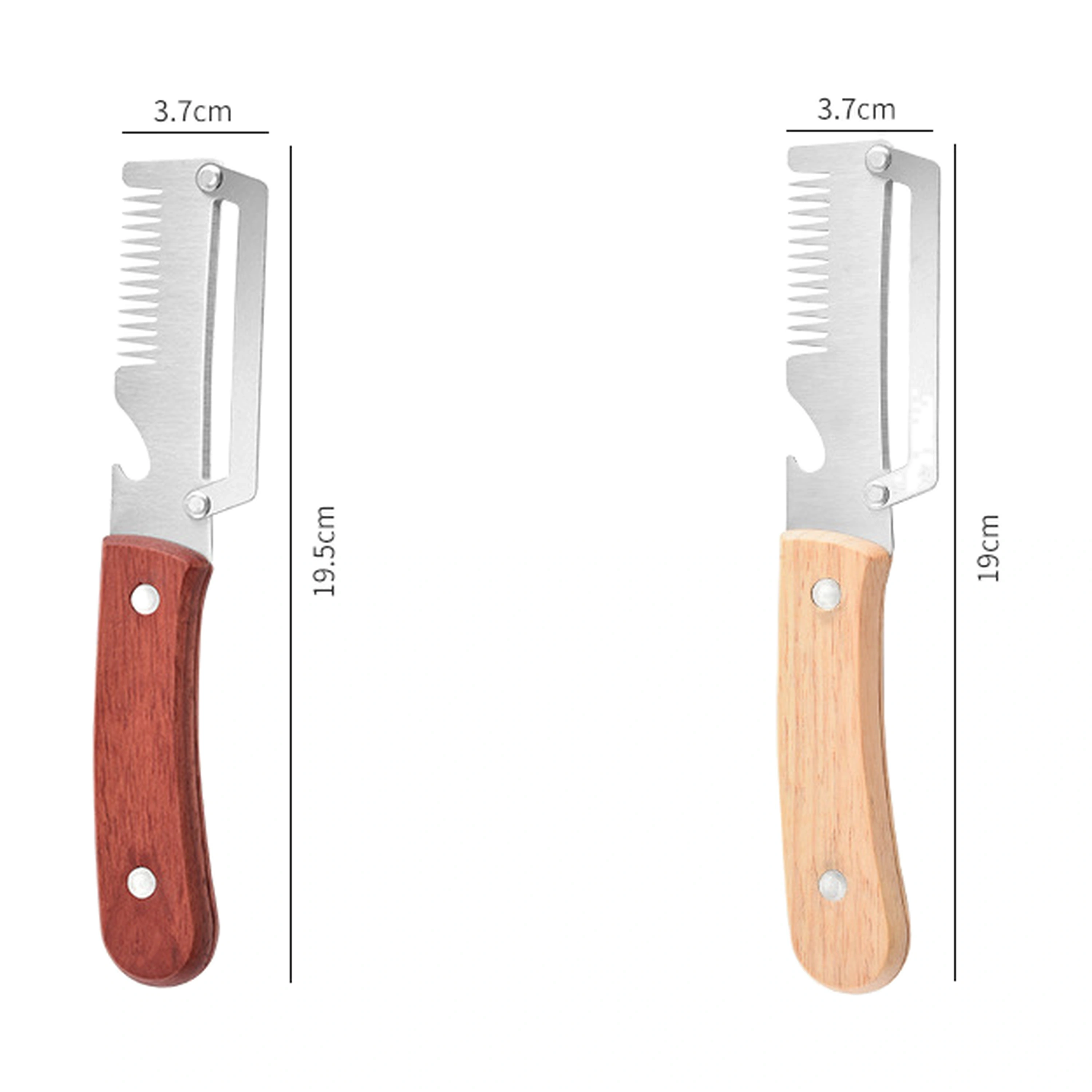 Cortador de Cebollín 19.5 × 3.7 CM de Acero Inoxidable para Cocina