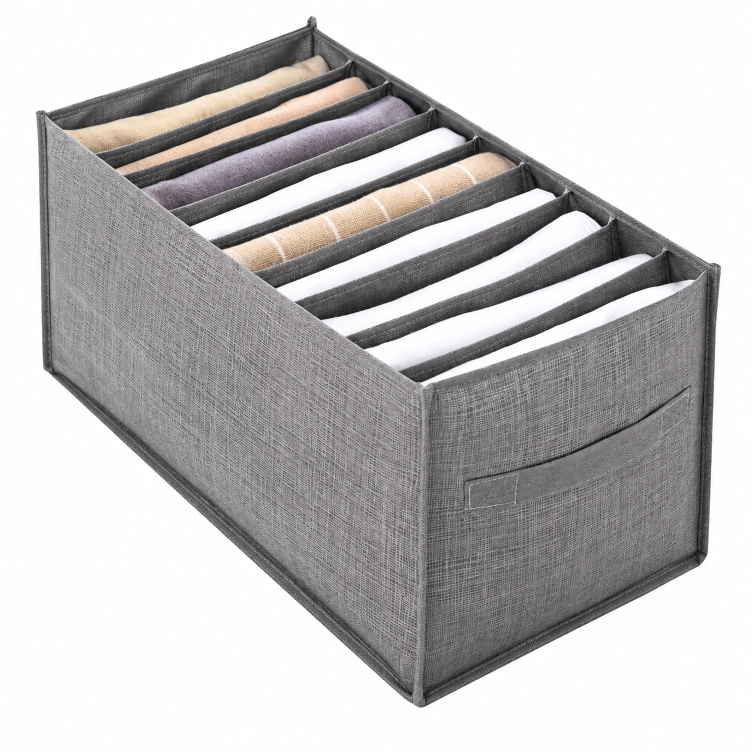 Organizador Armario 45x25x22cm Poliéster Gris image 2