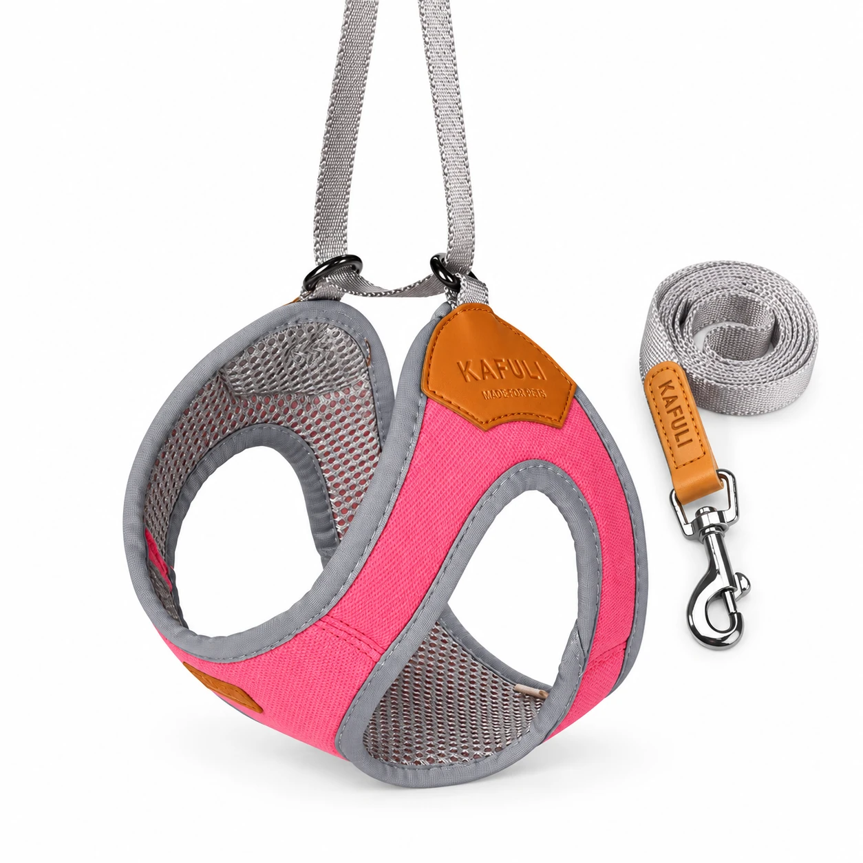 Arnés con Correa Antiescape para Perros y Gatos 37-61cm de Algodón Surtido