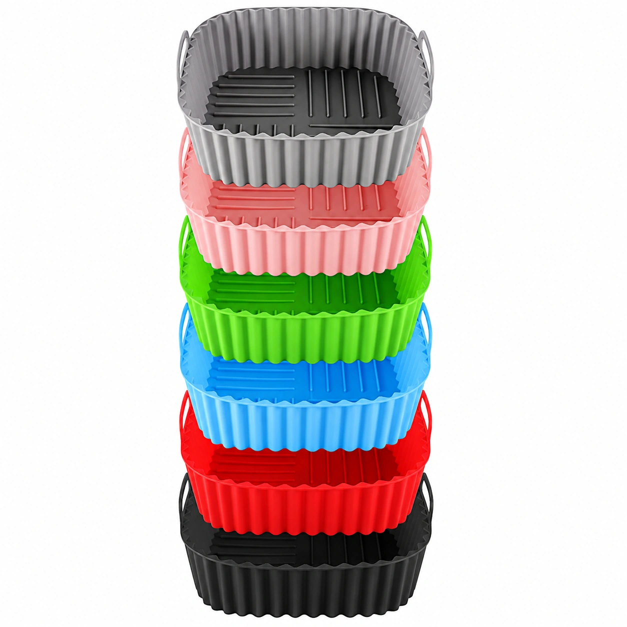 Bandeja para Freidora de Aire 17 × 17 × 6 CM de Silicona para Hornear