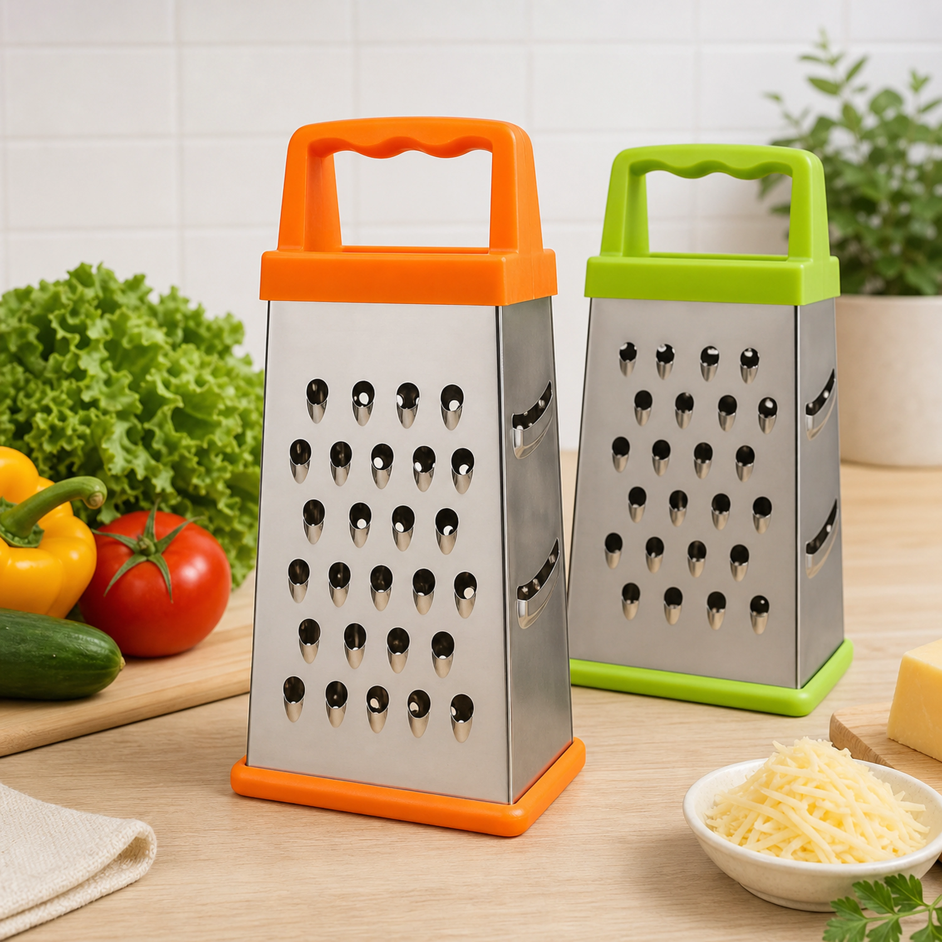 Rallador Multifuncional de Acero Inoxidable para Verduras