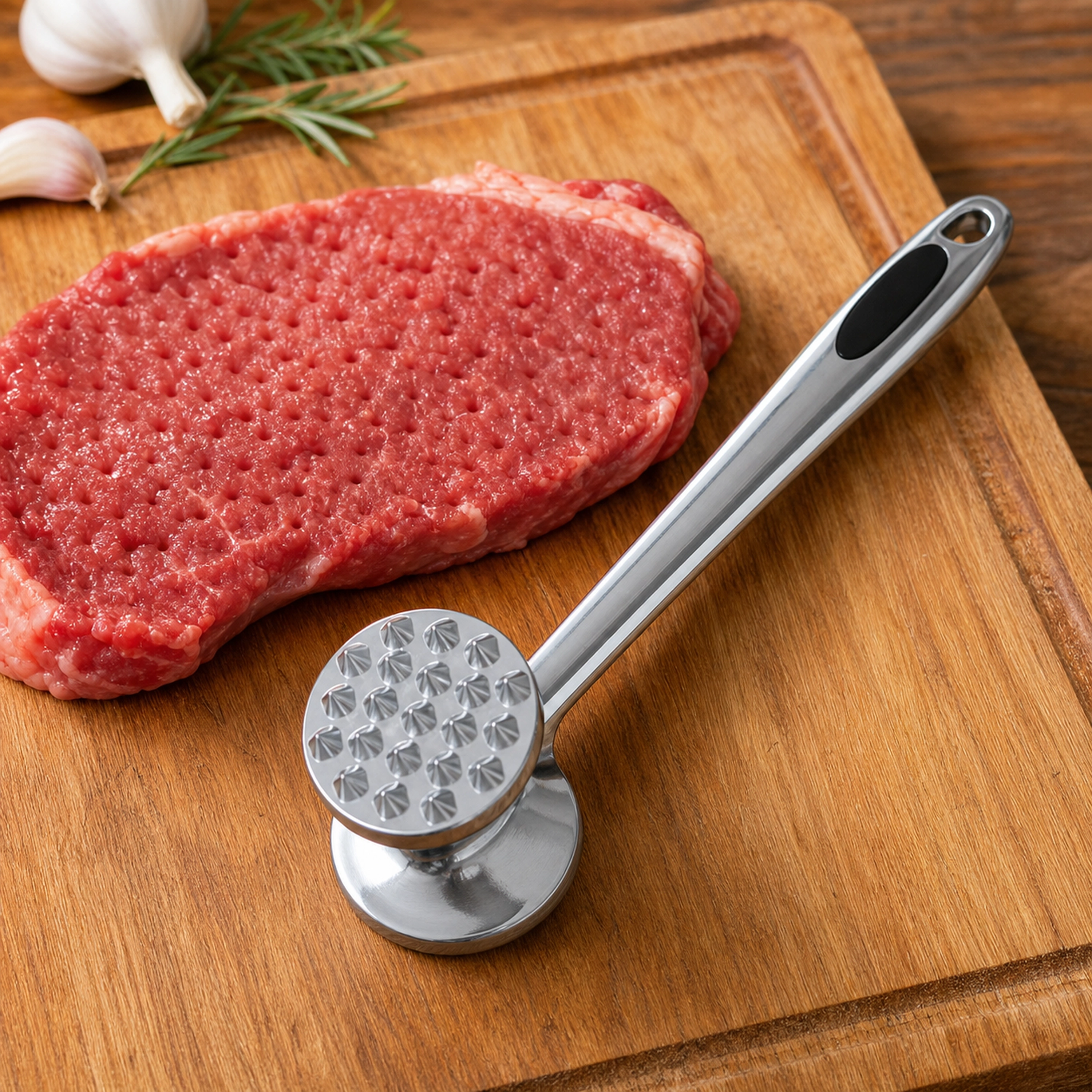 Ablandador de Carne de Aleación de Zinc Doble Cara 24cm image 1