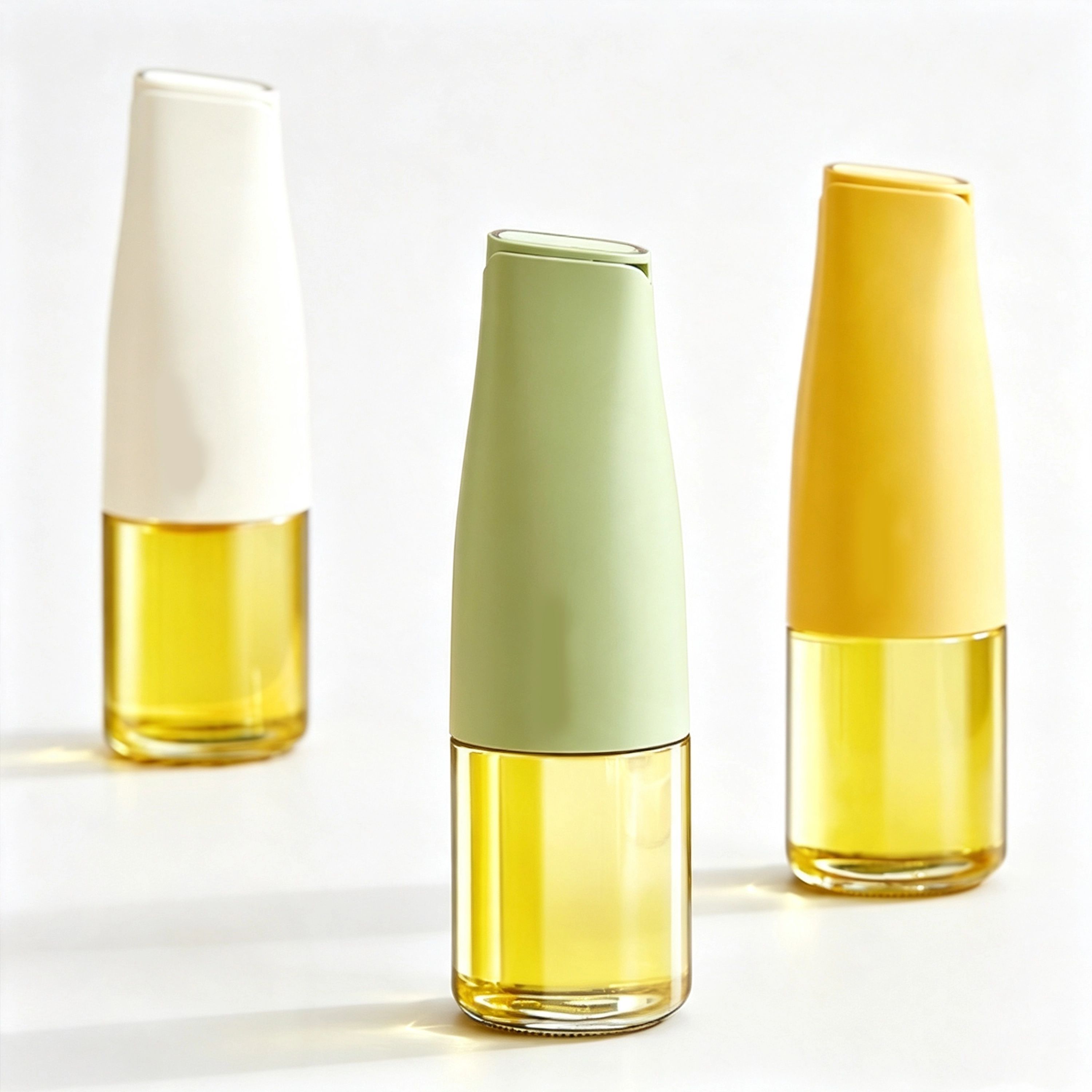 Aceitera automática antigoteo de vidrio y plástico, 550 ml image 2
