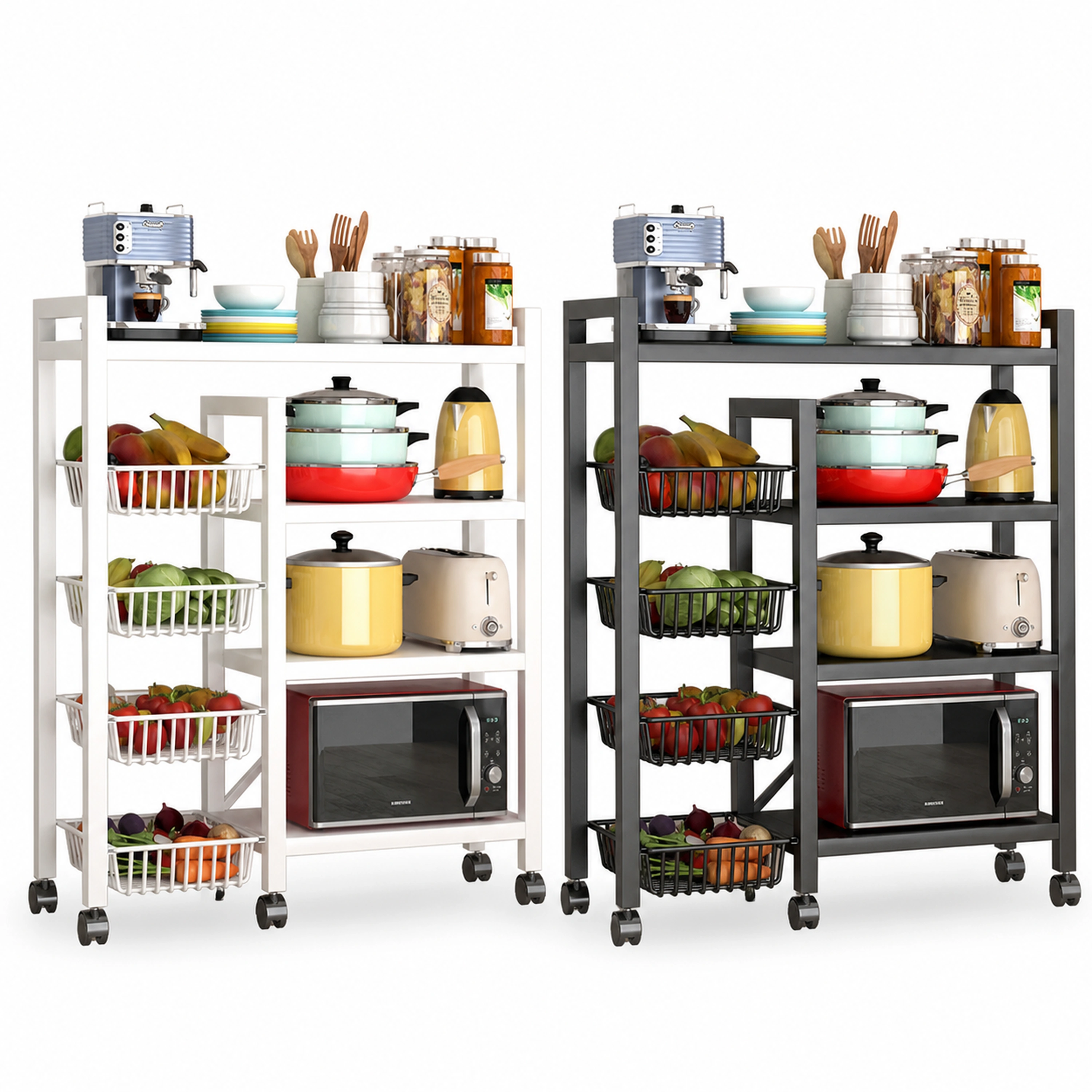 Estante Organizador de Cocina Plegable Multi-nivel image 2