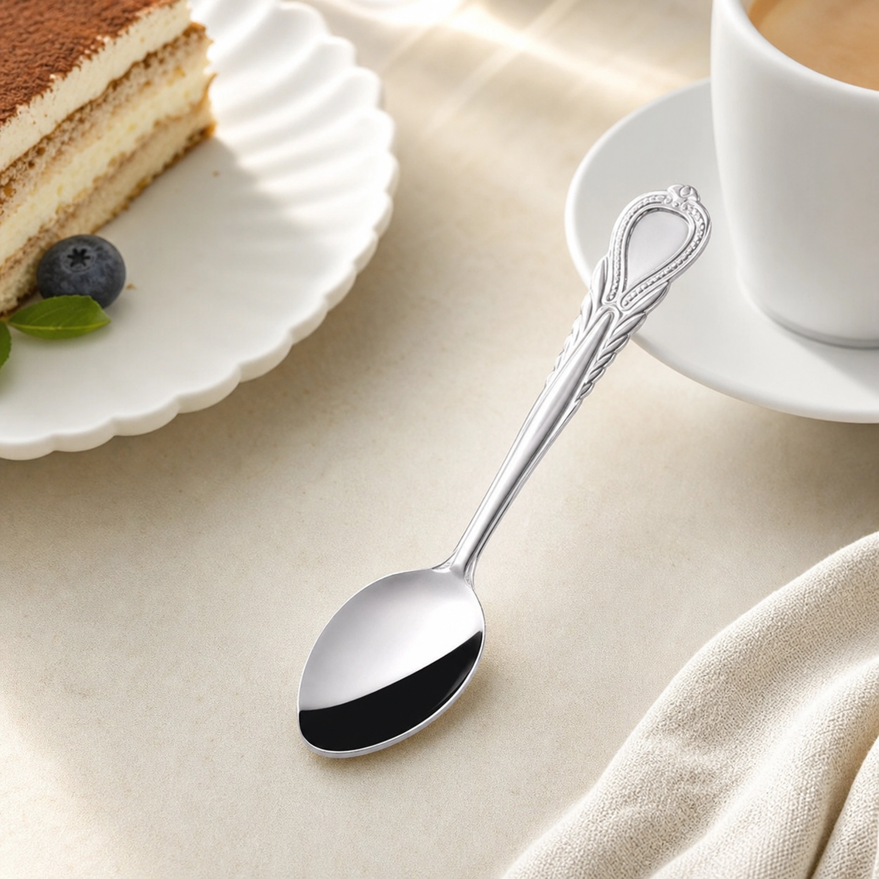 Cuchara de Acero Inoxidable para Cocina 18cm