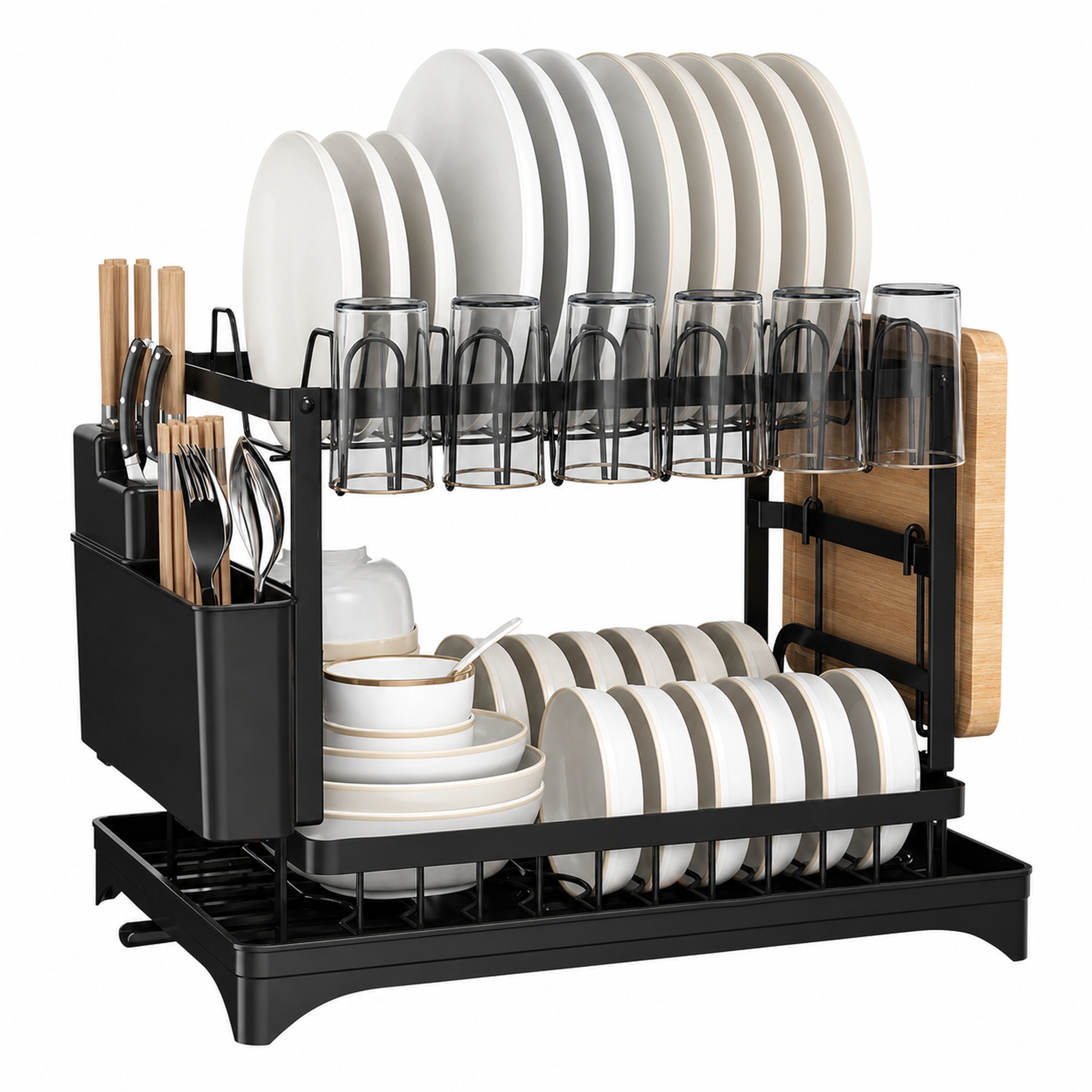 Escurridor de Platos de Acero al Carbono para Cocina 29x42x29cm image 2