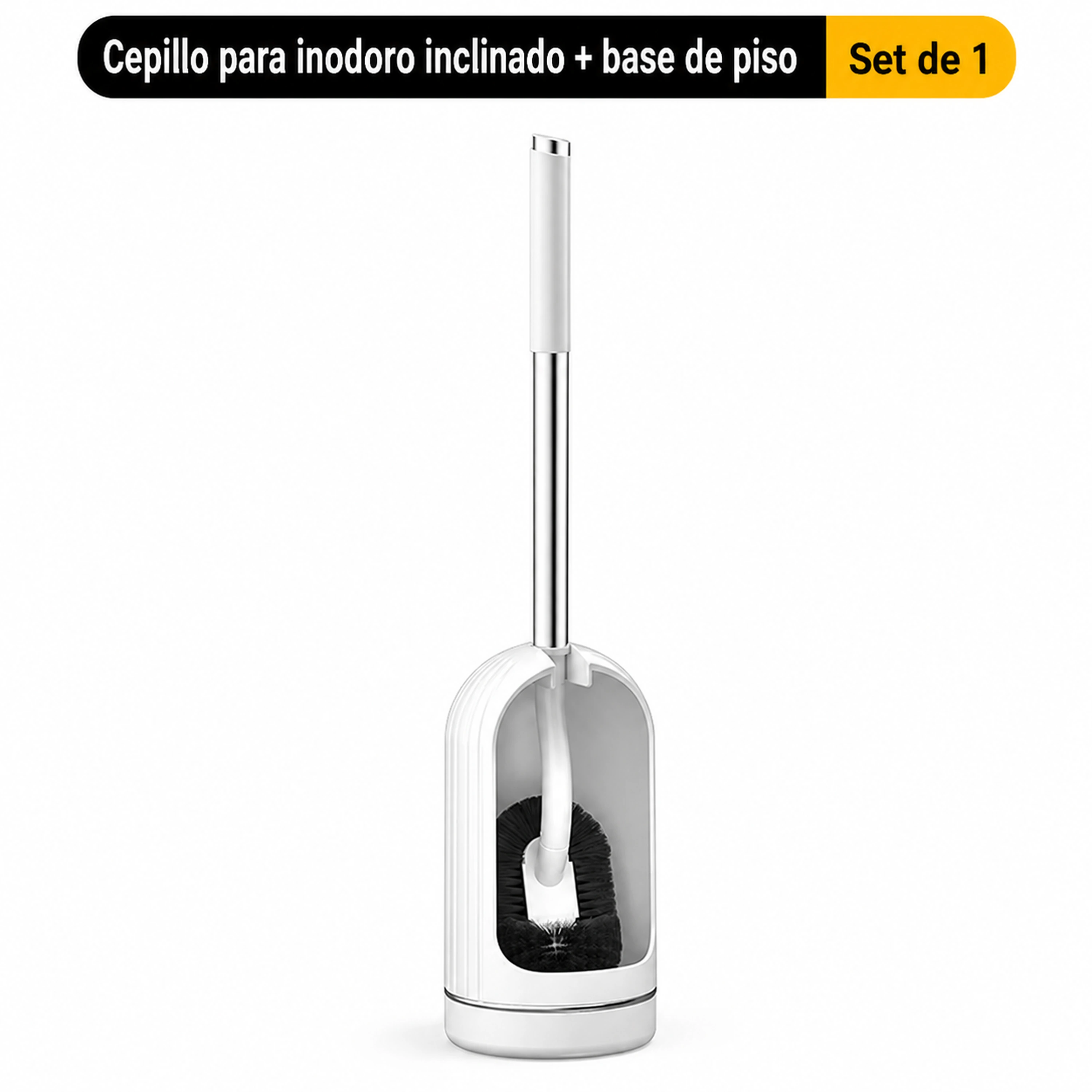 Cepillo de inodoro 10.5x10.5x20cm Plástico