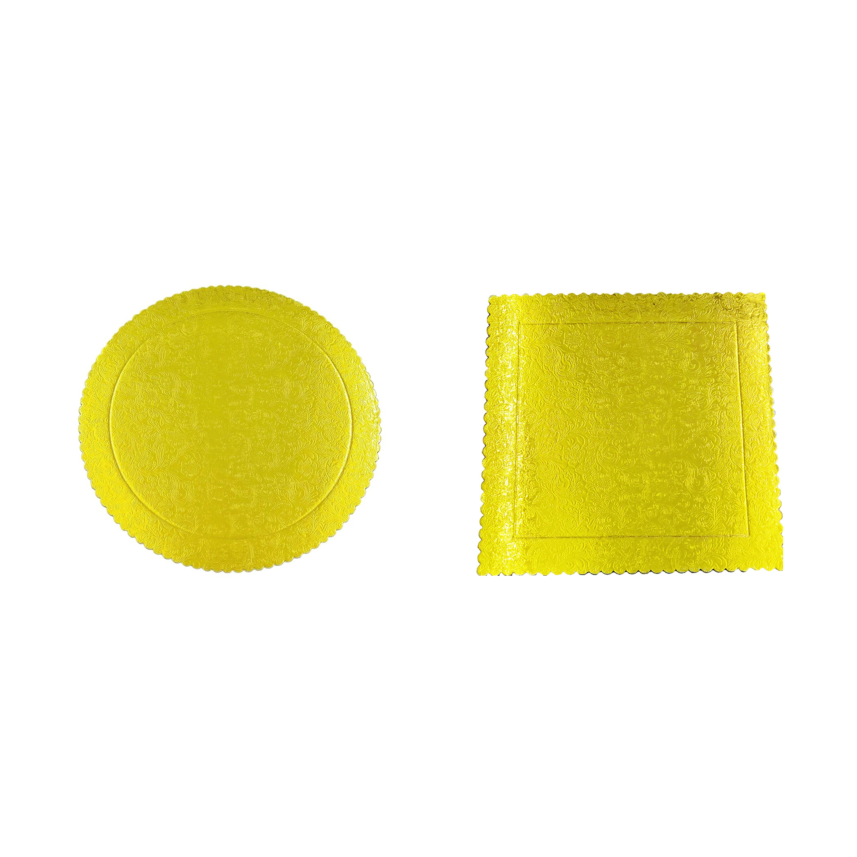 Base Redonda para Pastel Dorada de Papel 2 mm (25 uds)