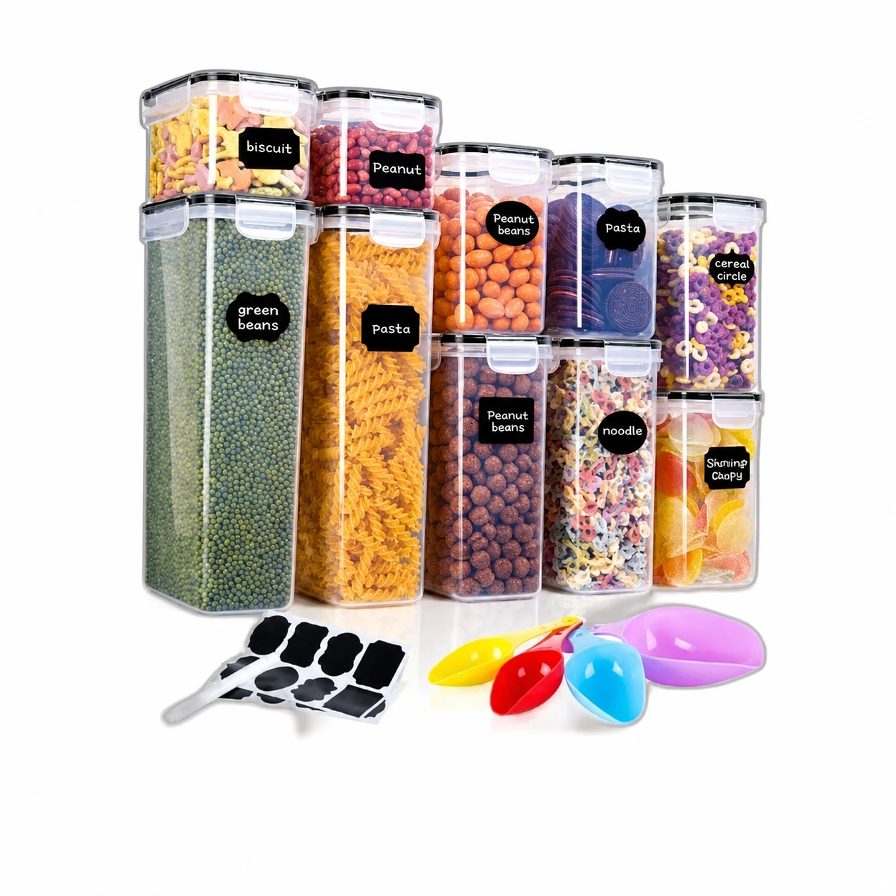 Set de 10 Contenedores de Plastico para Alimentos image 2