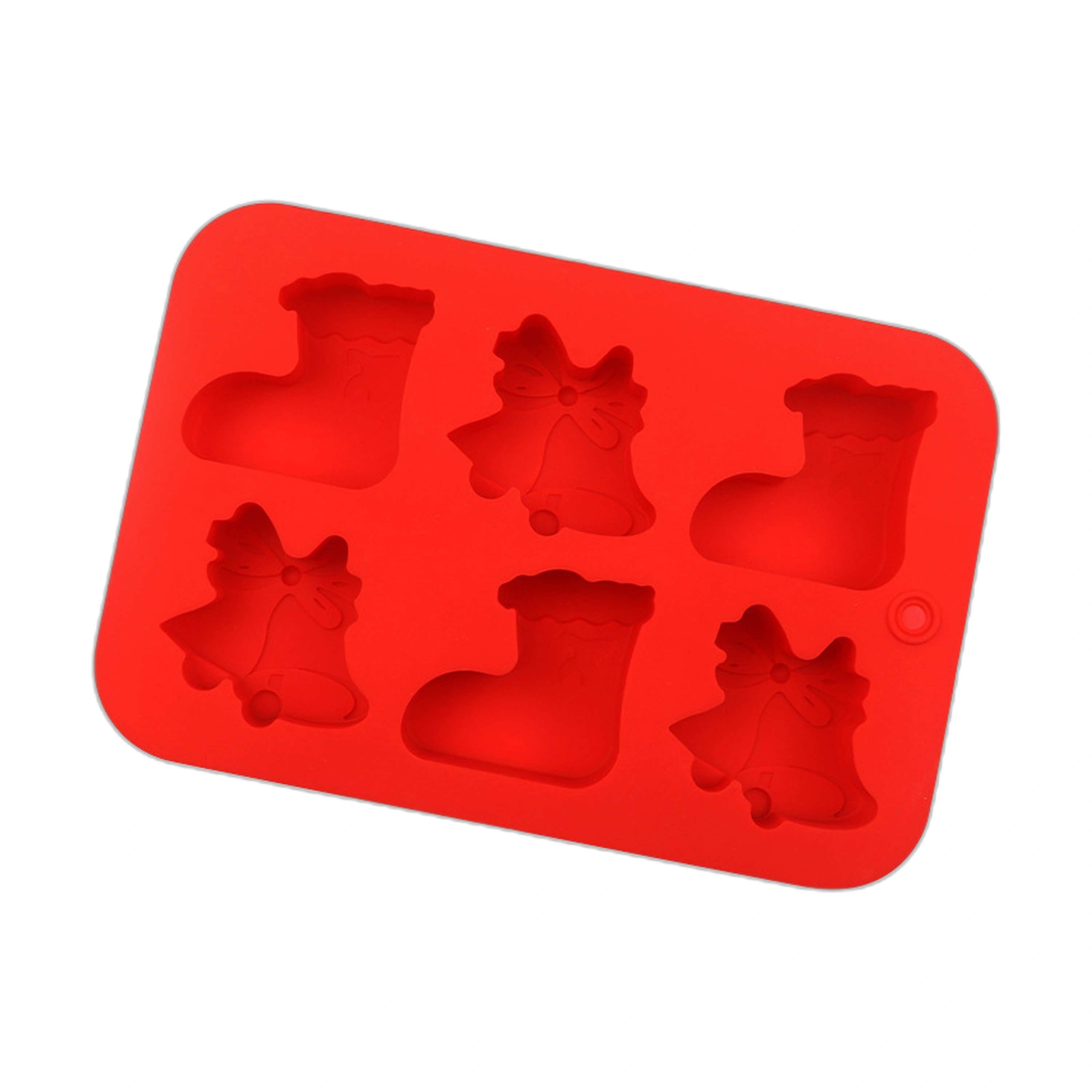Molde de Silicona para Navidad Calcetin 6 Cavidades 25.3x17.1cm