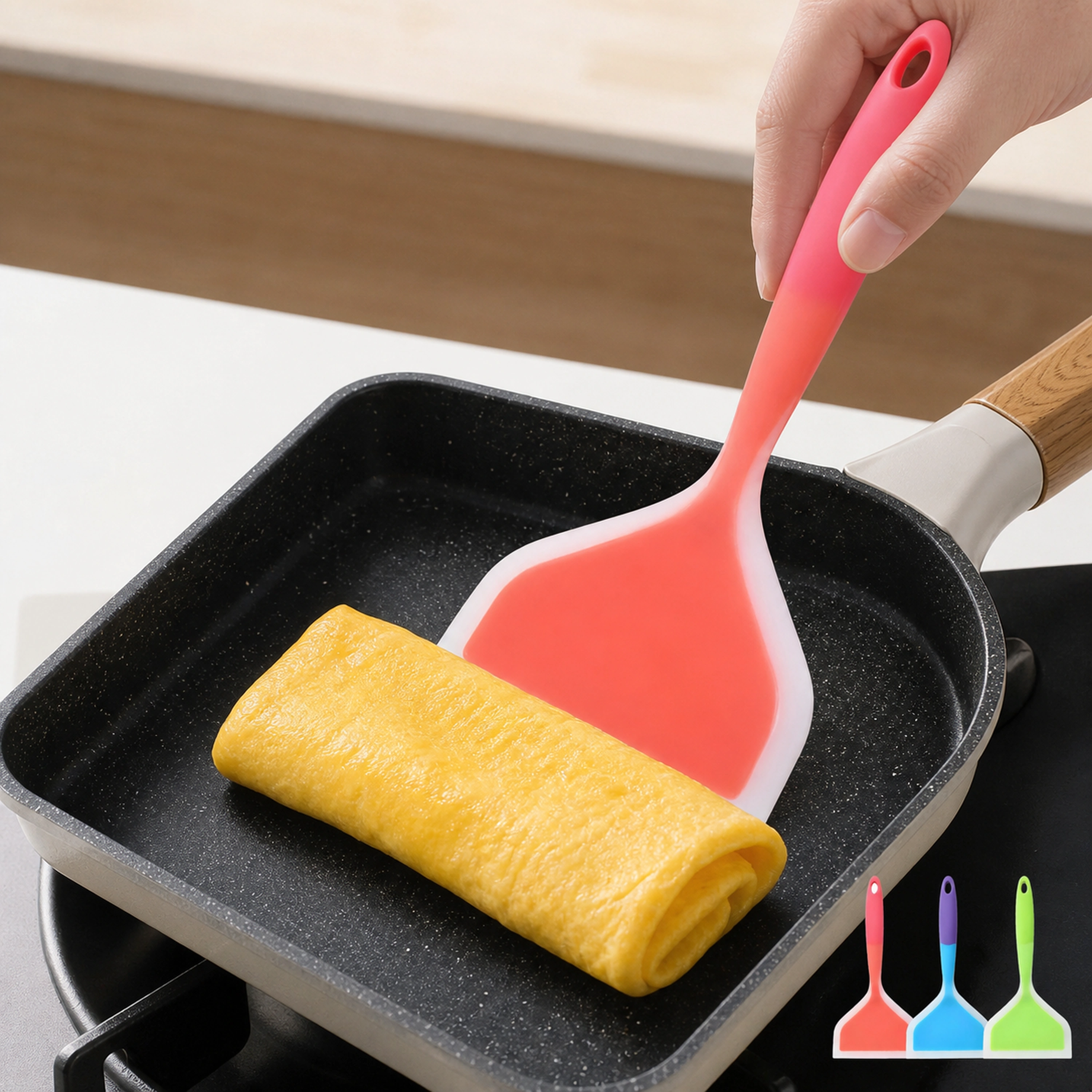 Espátula de silicona antiadherente para cocina image 1