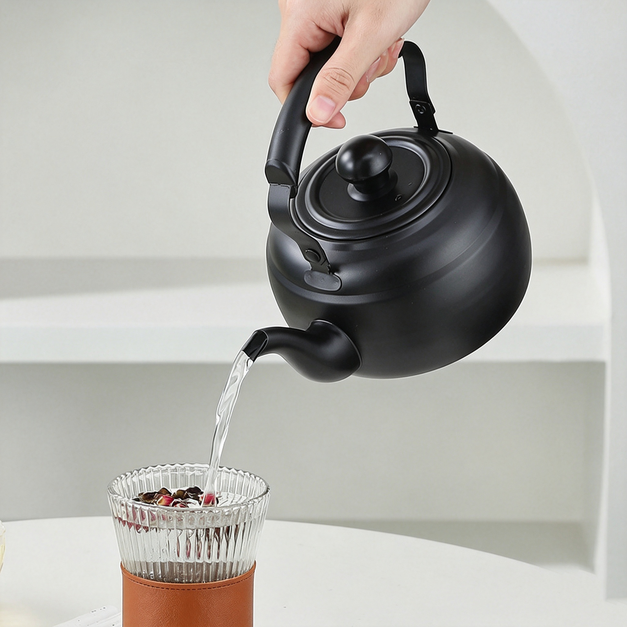 Tetera de Acero Inoxidable con Filtro para Té