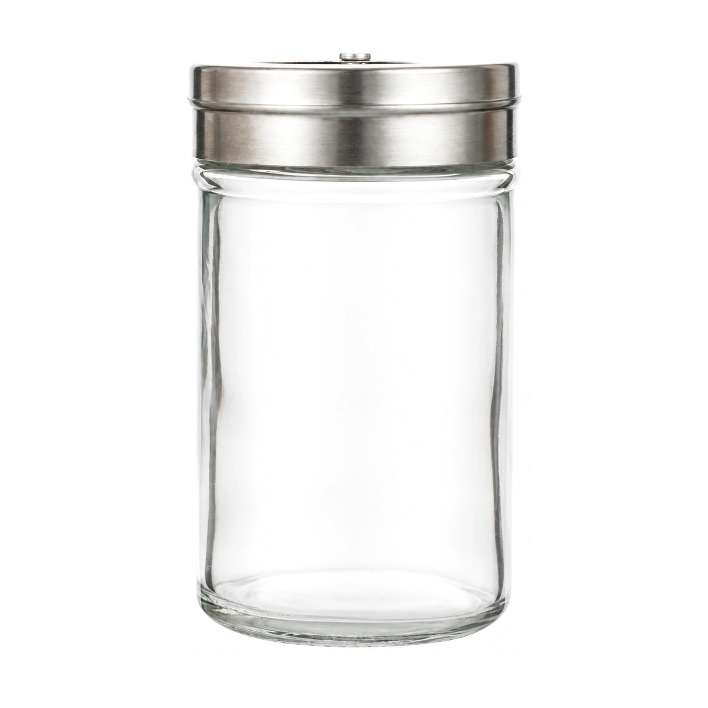 Especiero de Vidrio con Tapa de Acero Inoxidable 100ml