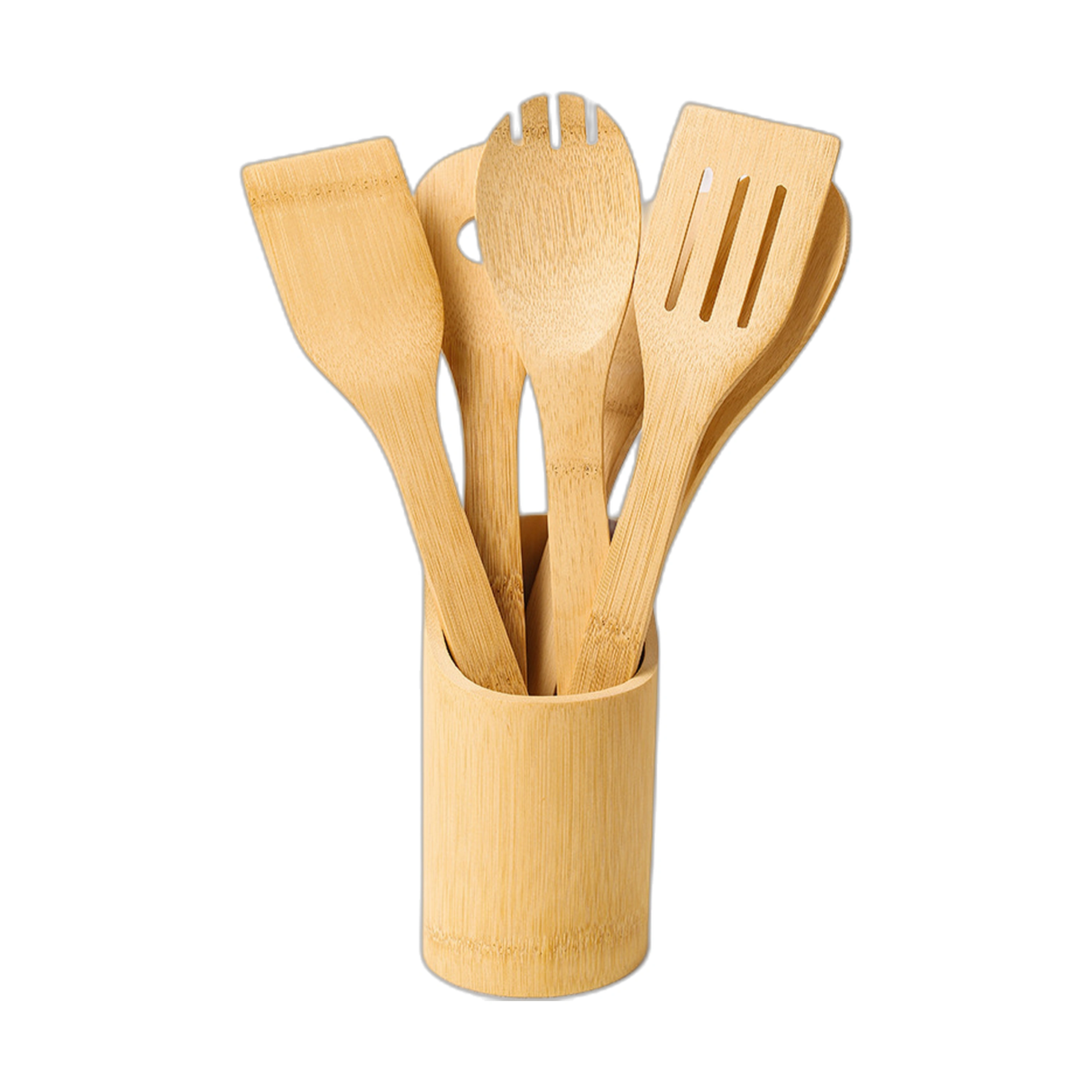 Set de 7 Utensilios de Cocina de Bambu