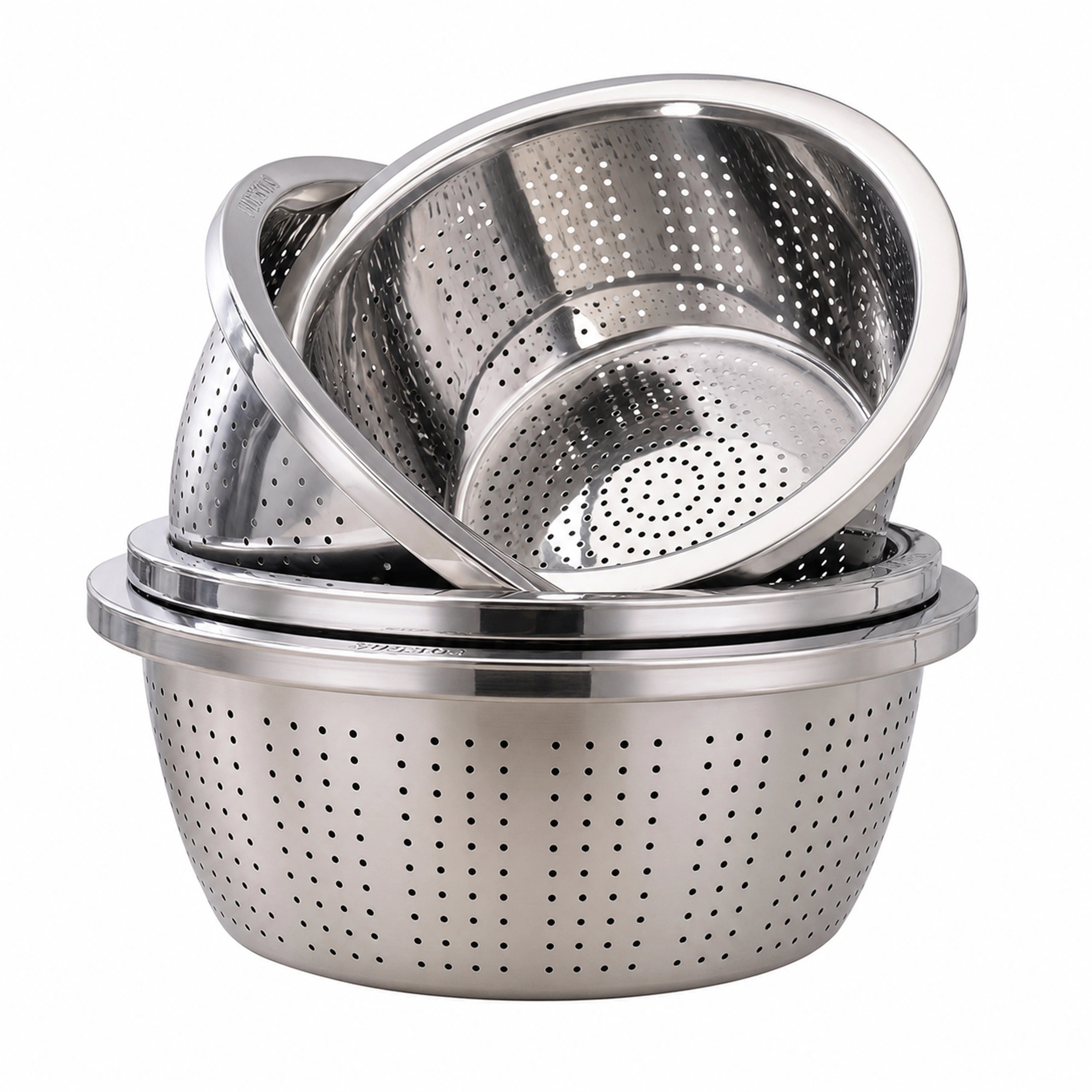Colador de Acero Inoxidable para Lavar y Escurrir Verduras