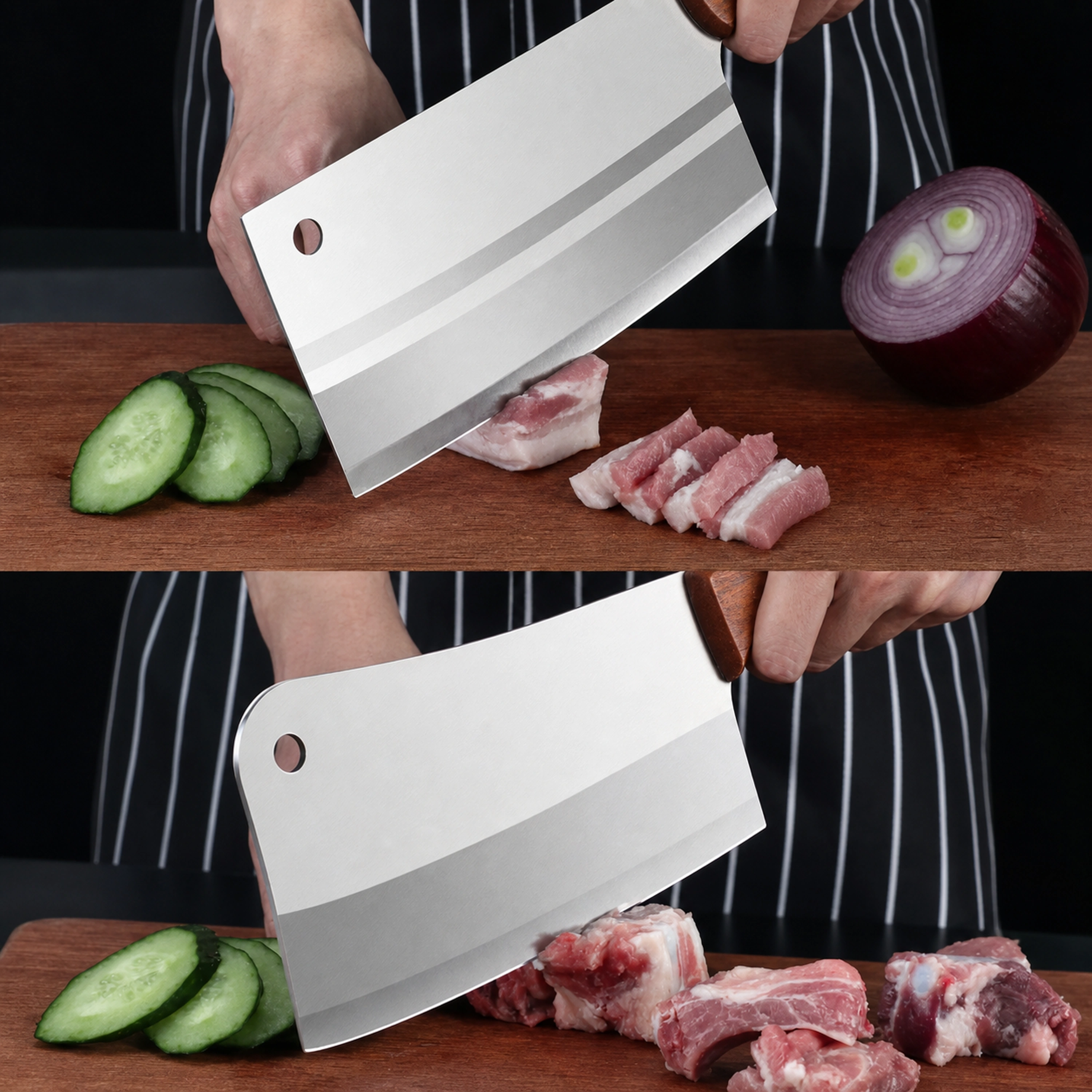 Cuchillo de Acero Inoxidable Afilado para Rebanar