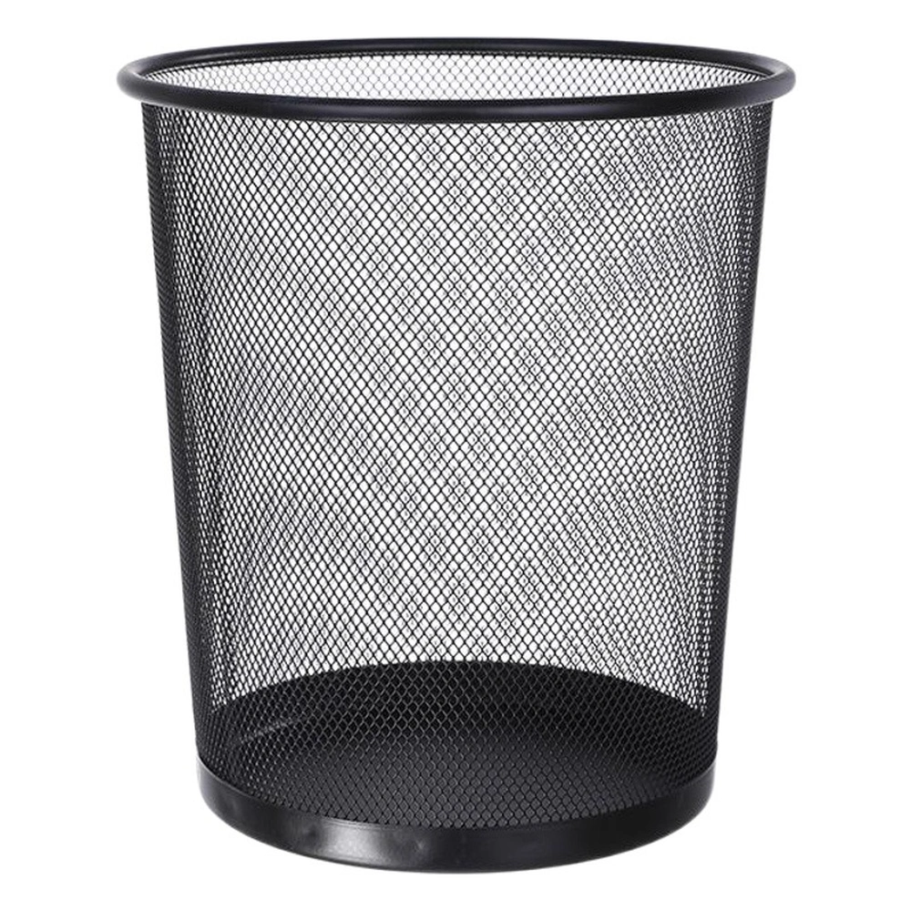 Bote basura metálico redondo para cocina baño hogar grande