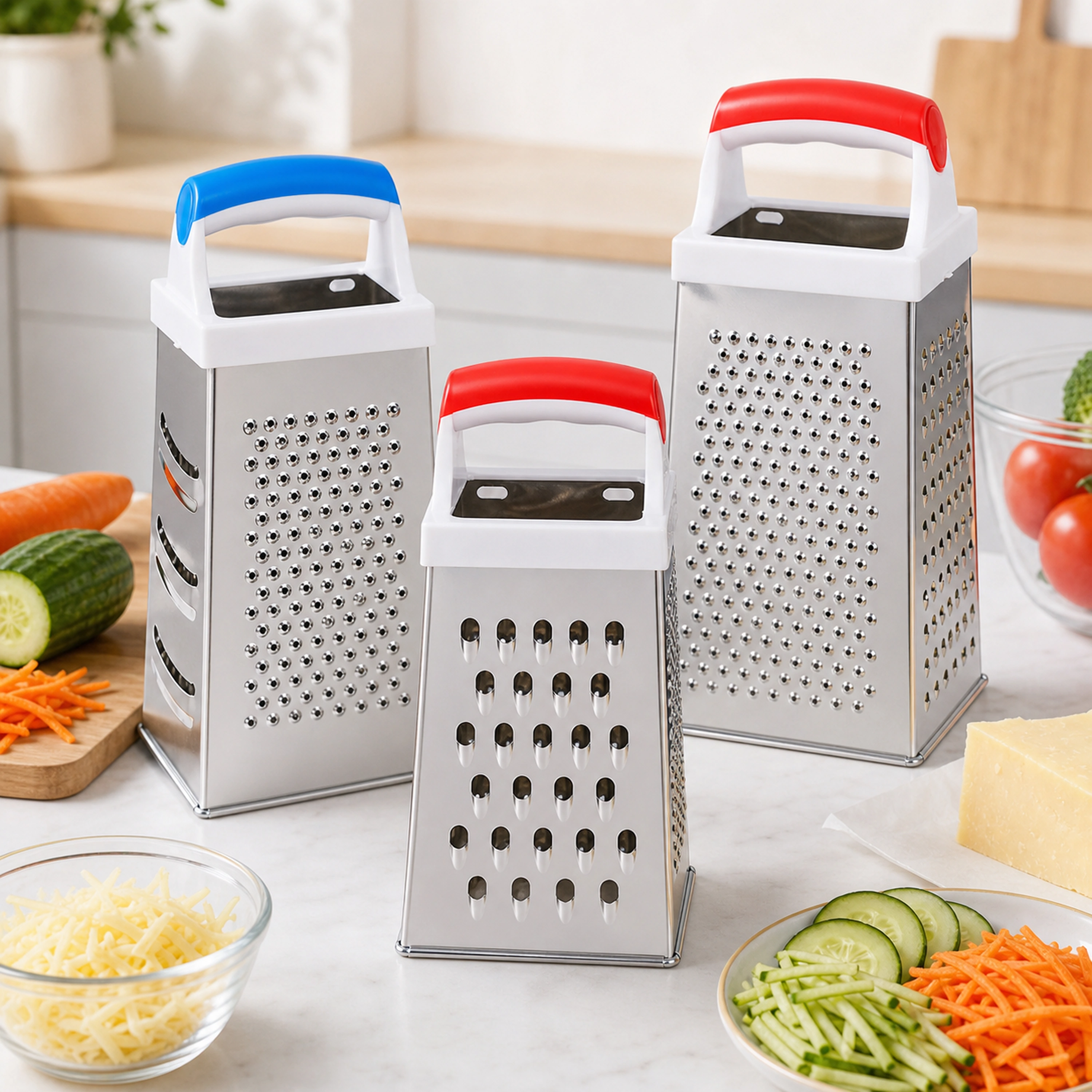 Rallador de Cuatro Caras Multi-función para Verduras