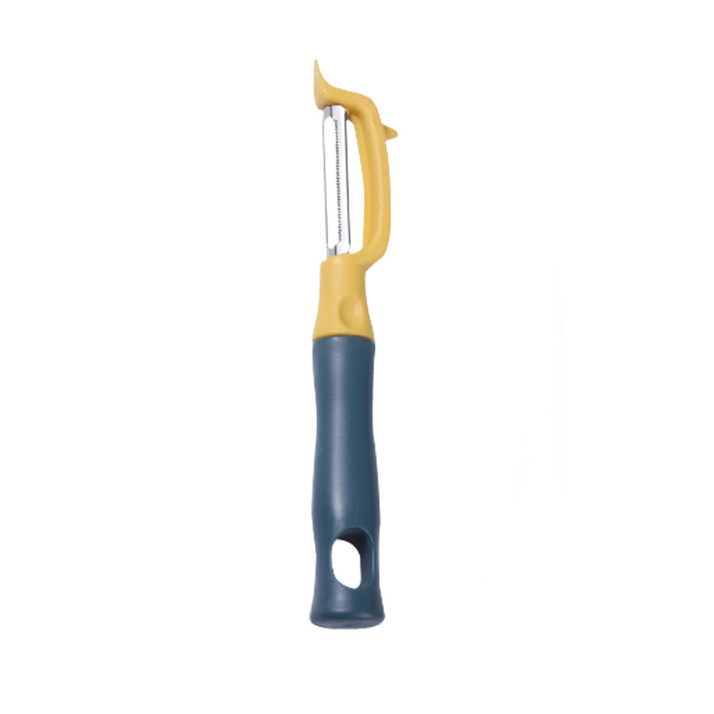Pelador plástico+Hierro multifunción frutas verduras portátil 17.7*2.5cm