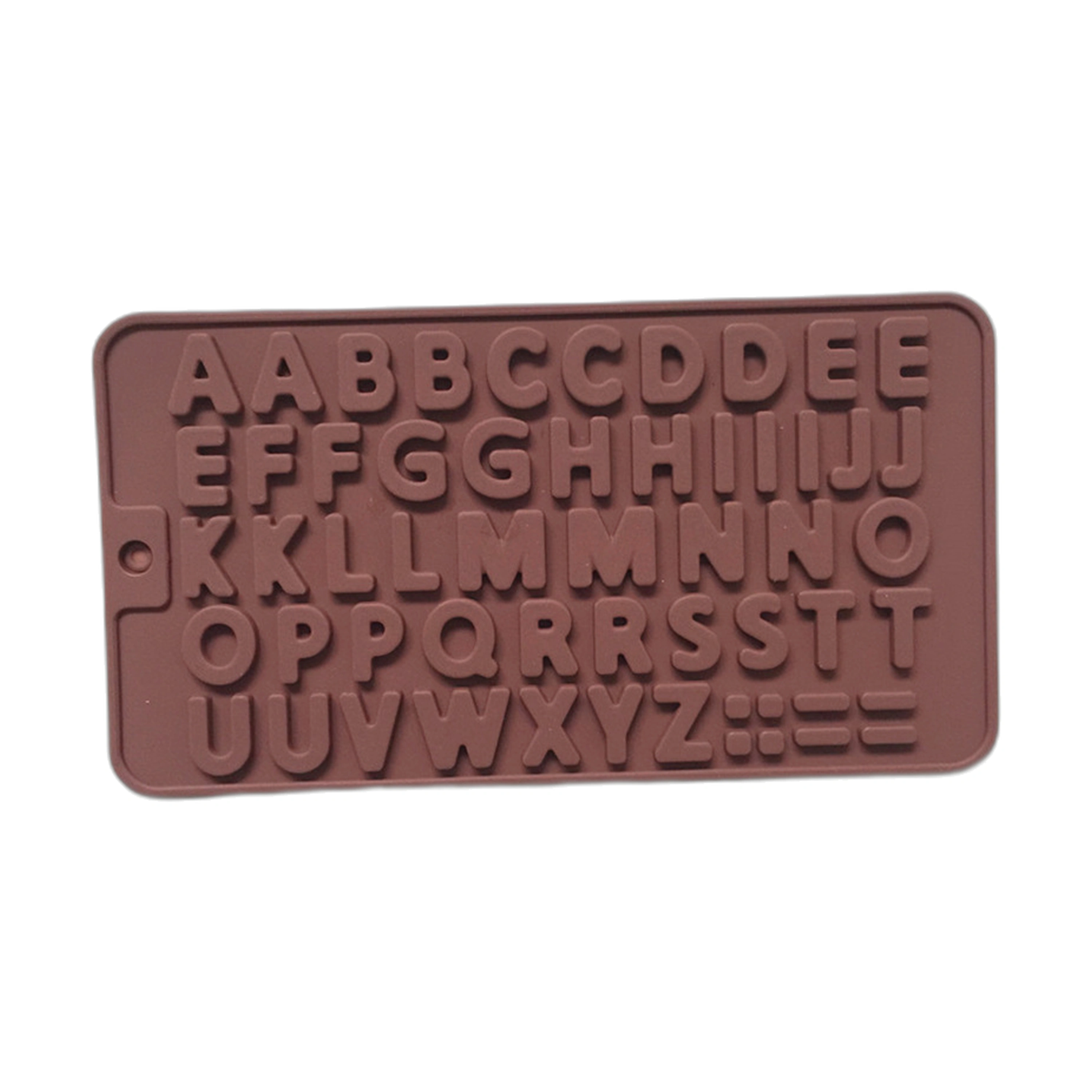 Molde de Silicona para Chocolate Letras 26 Cavidades 20.8x11.3cm