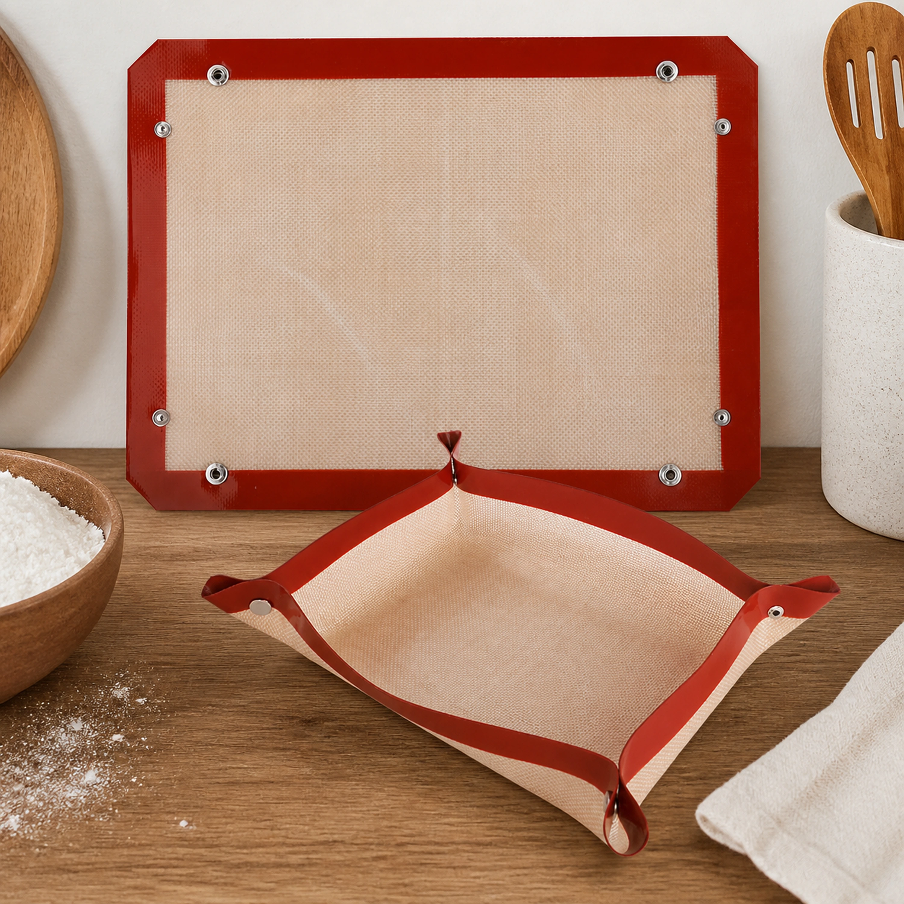Tapete silicona para hornear antiadherente macarrones galletas image 1
