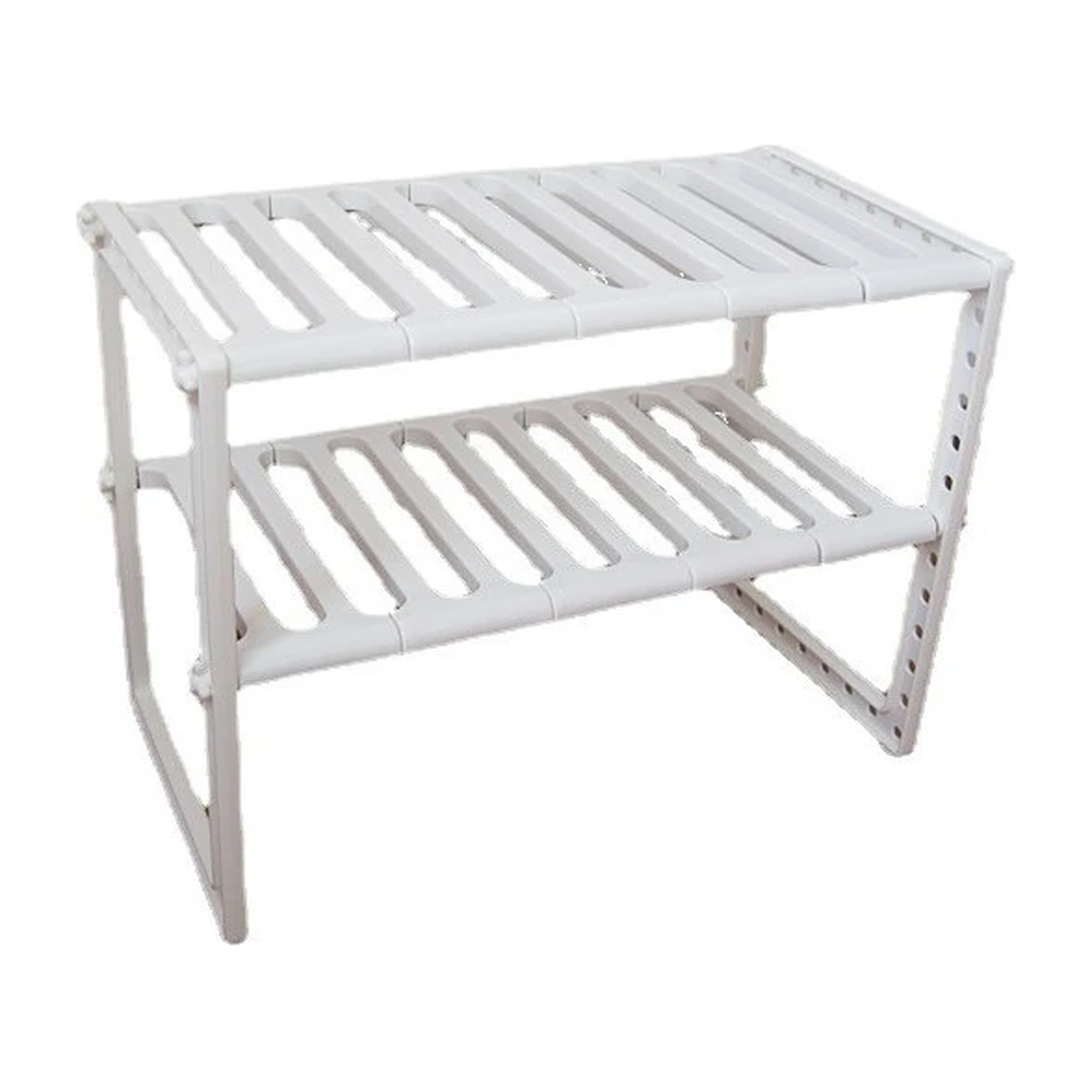 Organizador ollas plástico extensible cocina 2 niveles 50*26*39cm
