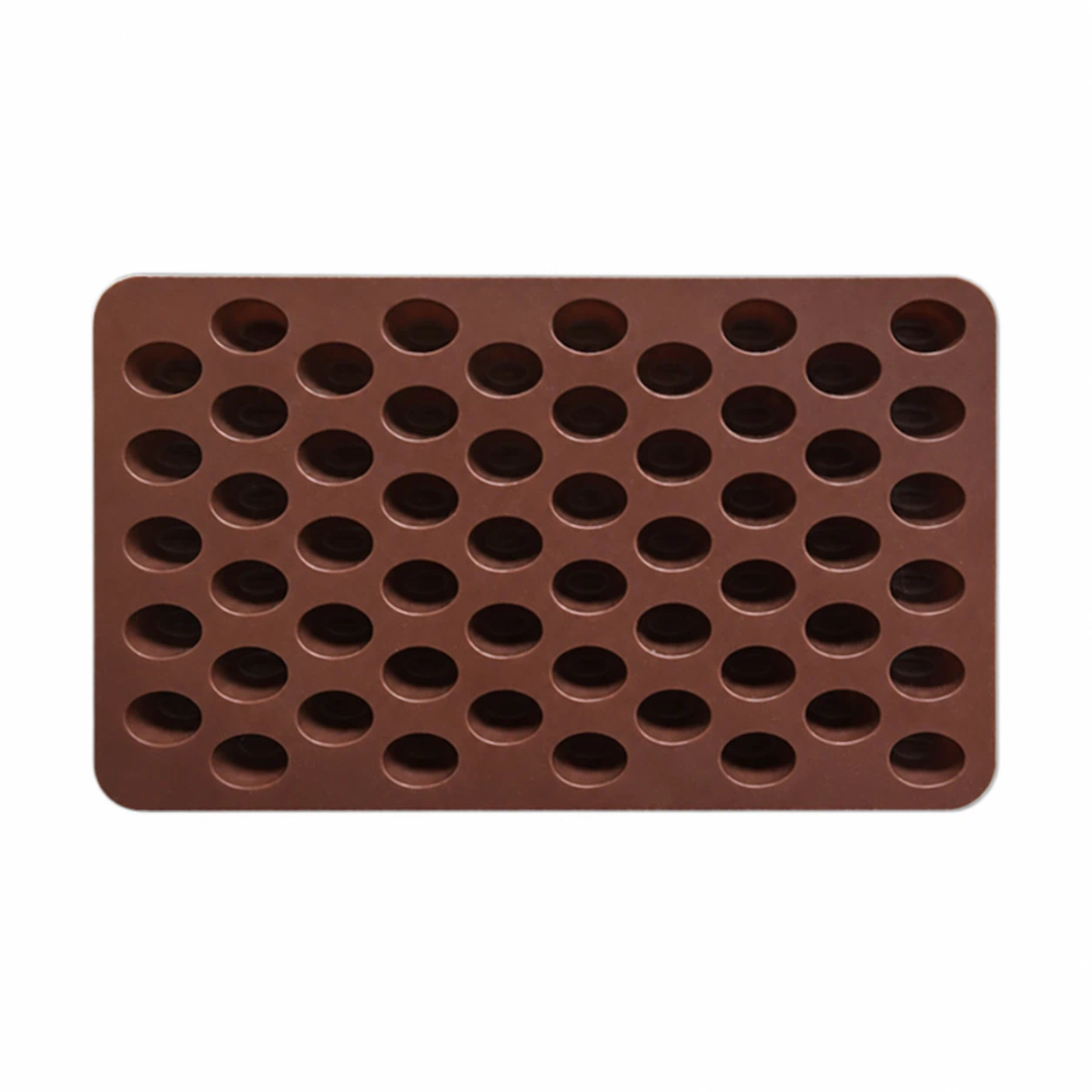Molde de Silicona para Chocolate Grano de Cafe 55 Cavidades 18.5x11cm