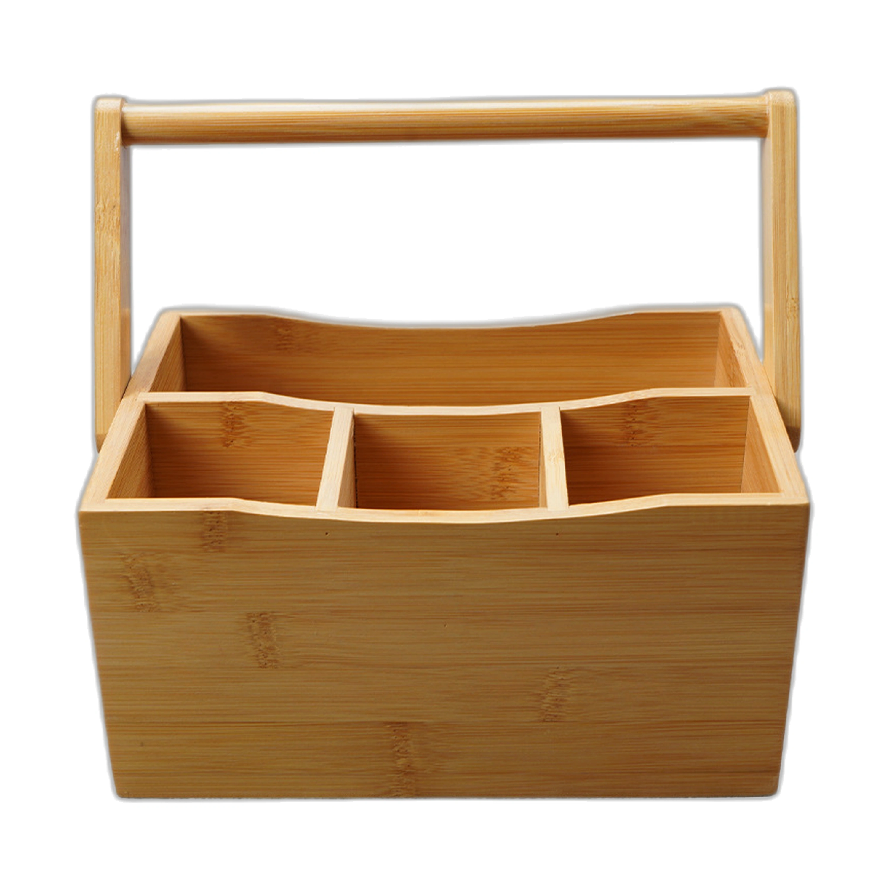 Caja Organizadora de Cubiertos de Bambu 12x15x23cm