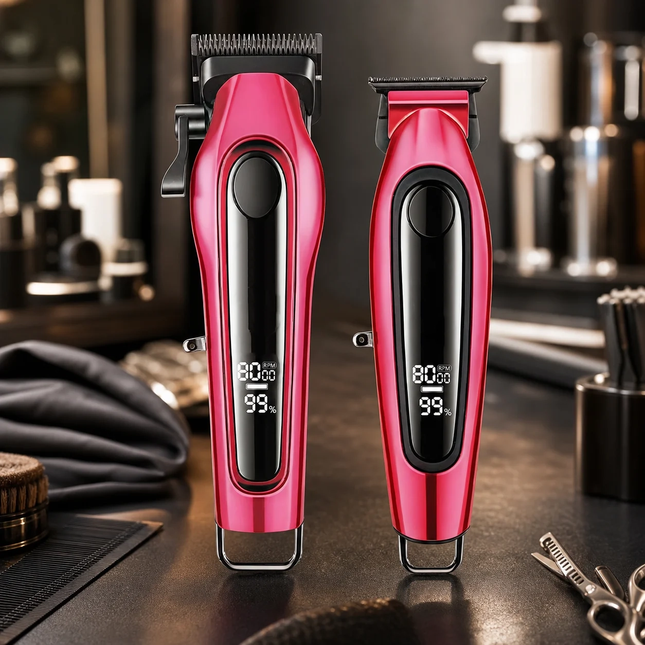 Cortadora de Cabello Profesional Pantalla Digital Larga Duración