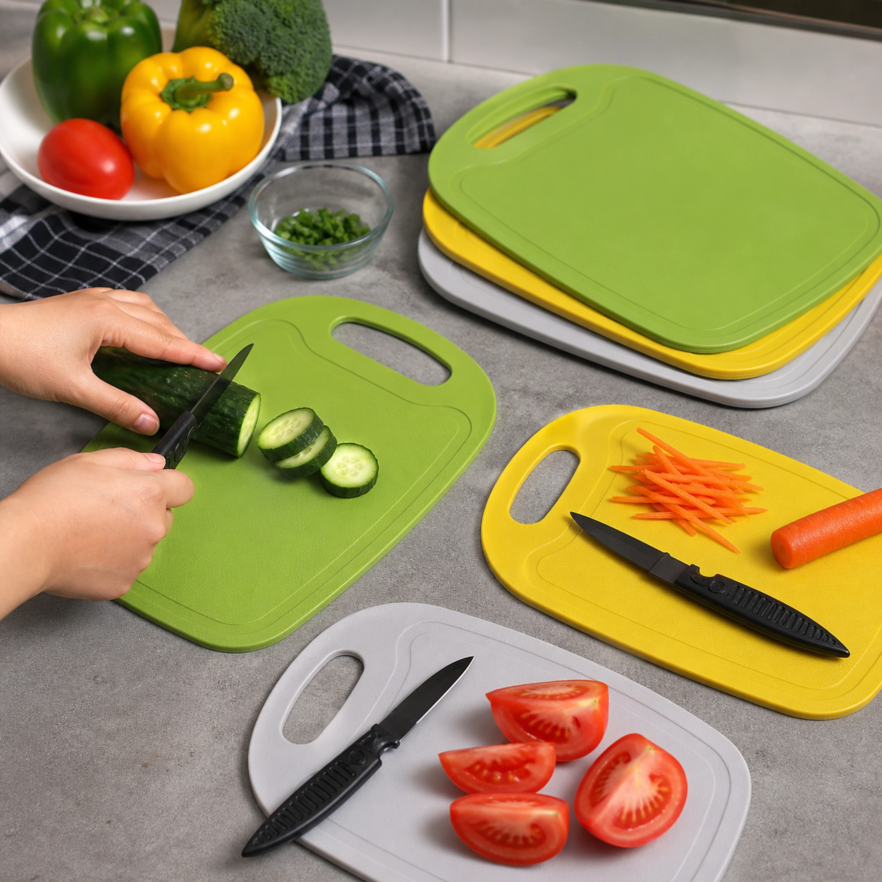 Tabla de Cortar de PP Forma Fruta 25x15x0.4cm image 1