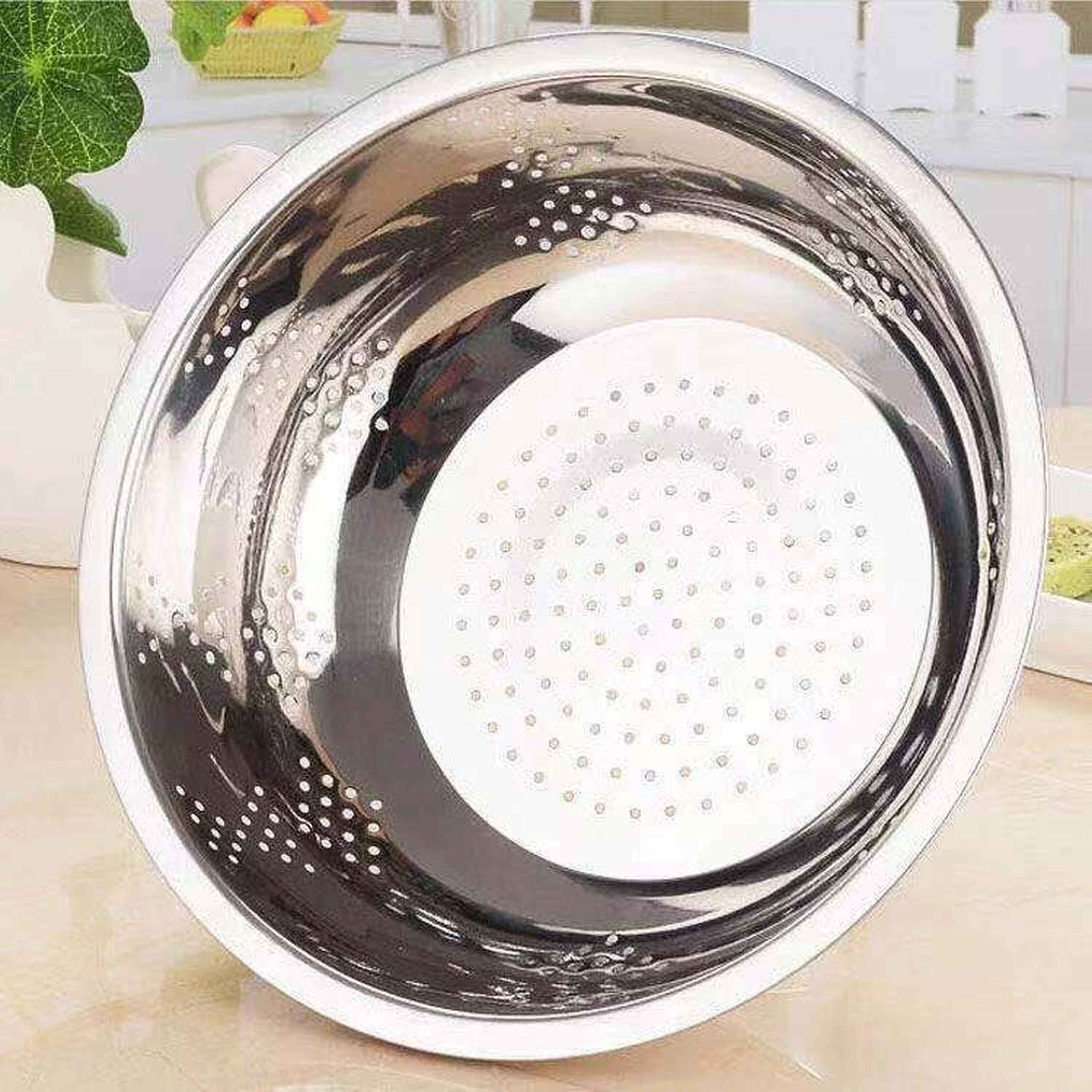 Colador de Acero Inoxidable para Lavar y Escurrir Verduras