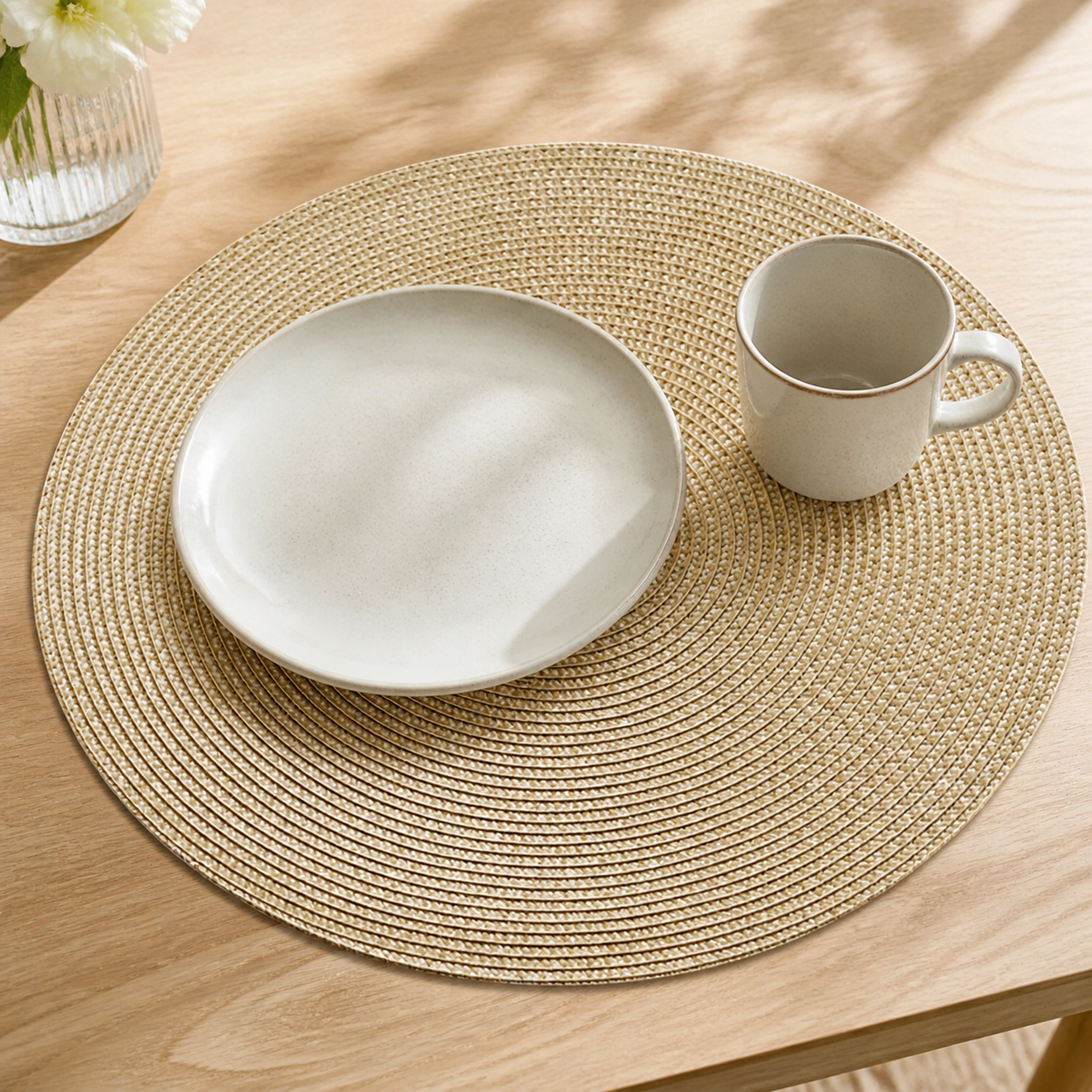 Set de Posavasos Redondos de PP para Cocina  2Piezas image 1