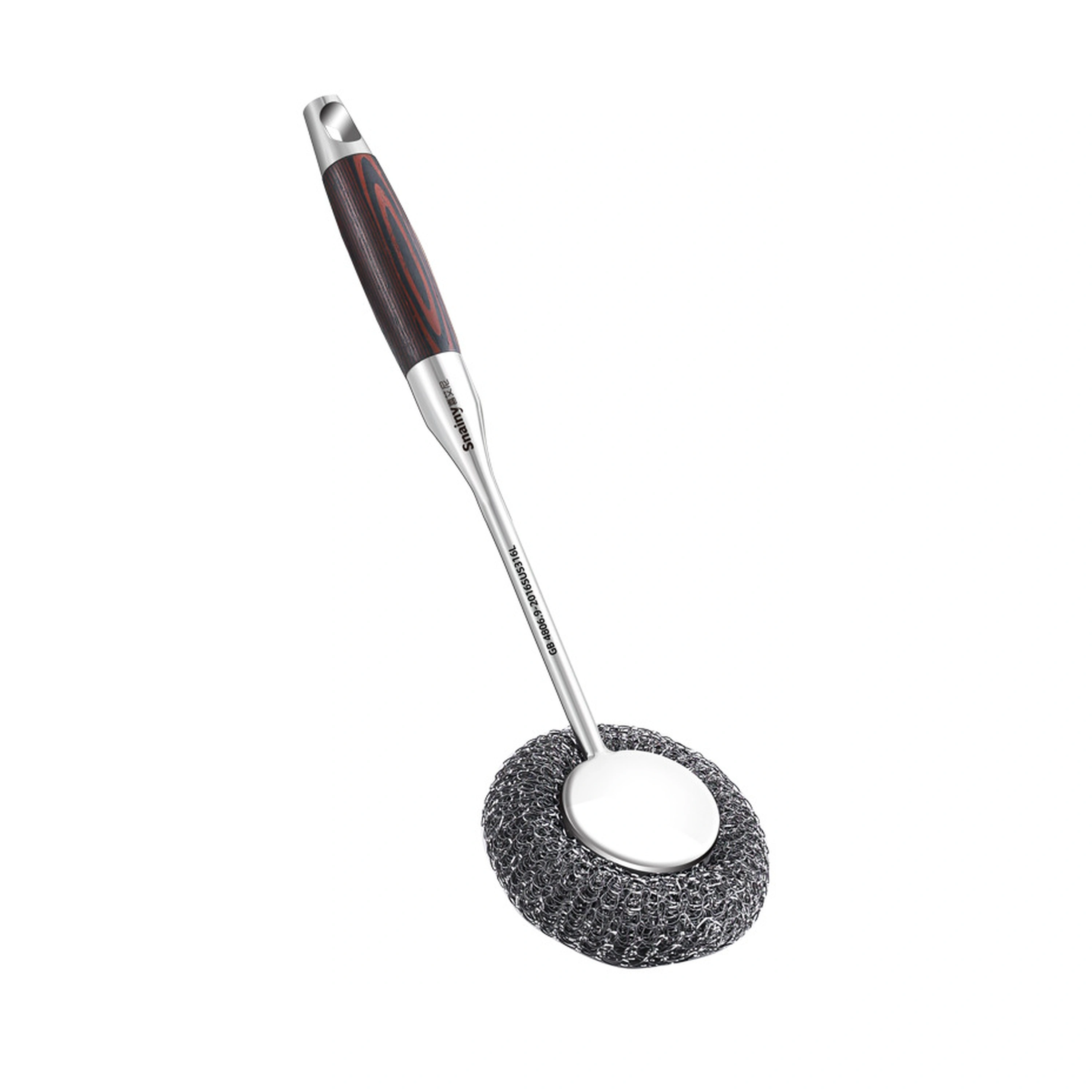 Cepillo para Ollas de Acero Inoxidable con Mango Largo sin Rayar