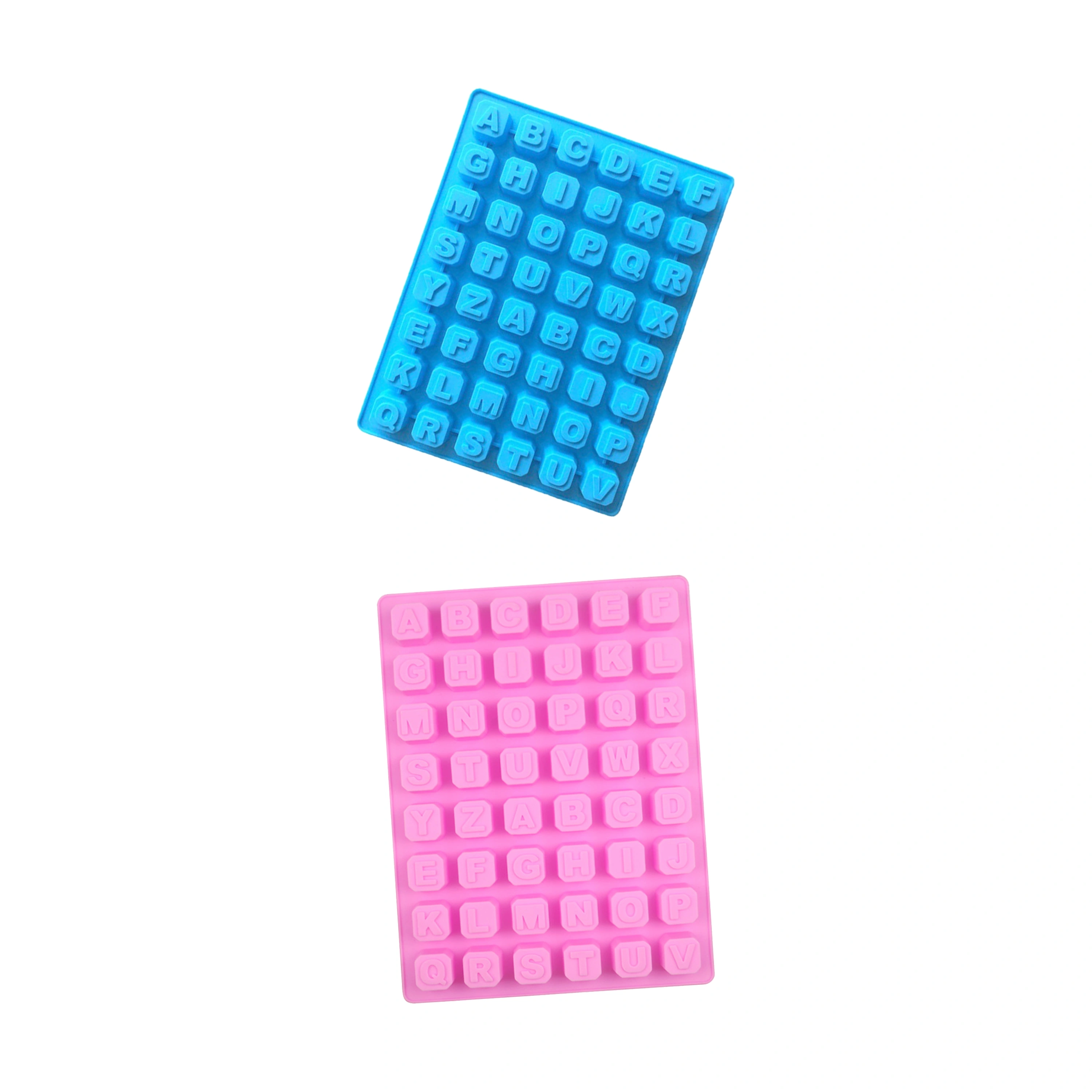 Molde de silicona 48 cavidades letras del alfabeto 24*18cm repostería image 2