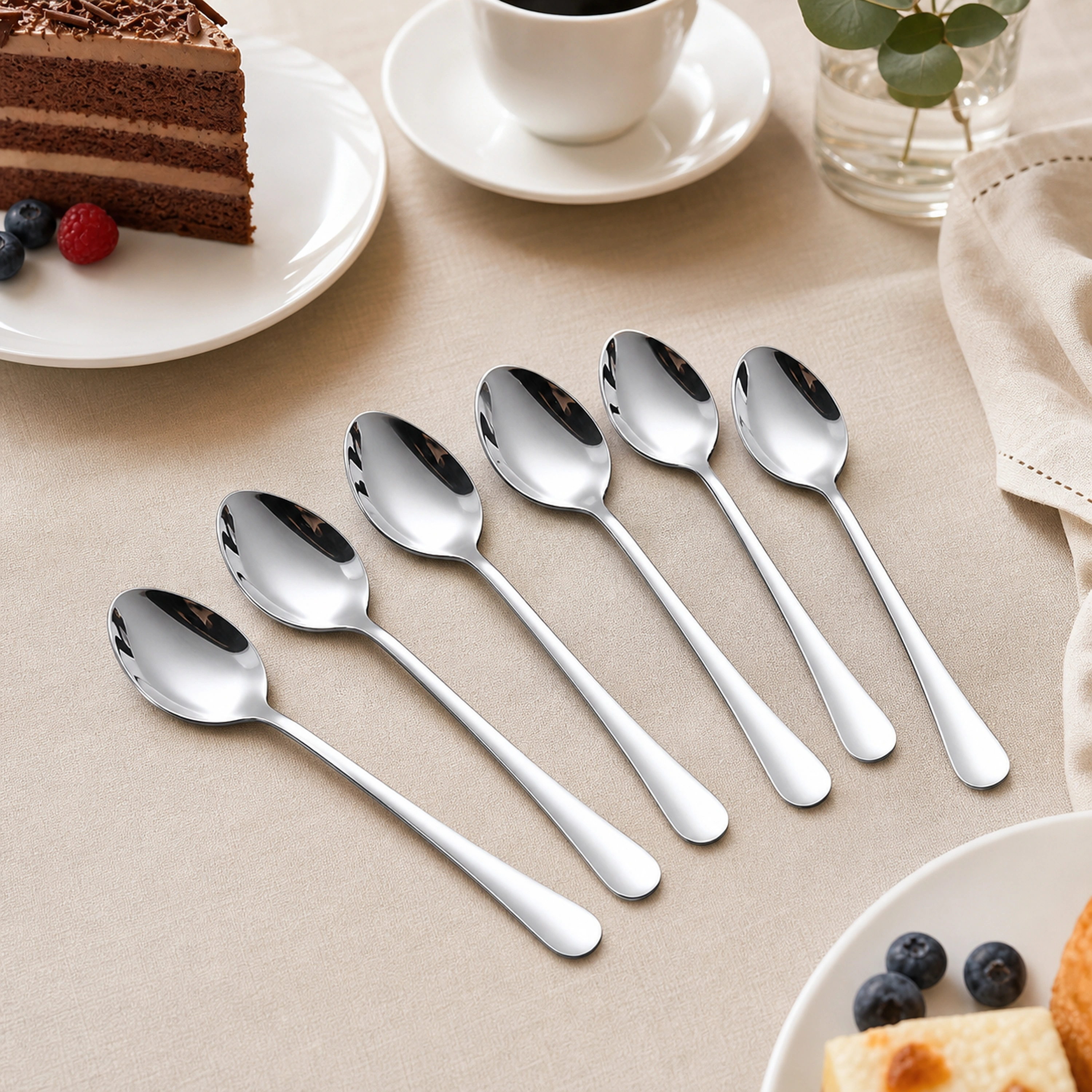 Set de Cucharas de Acero Inoxidable para Postre