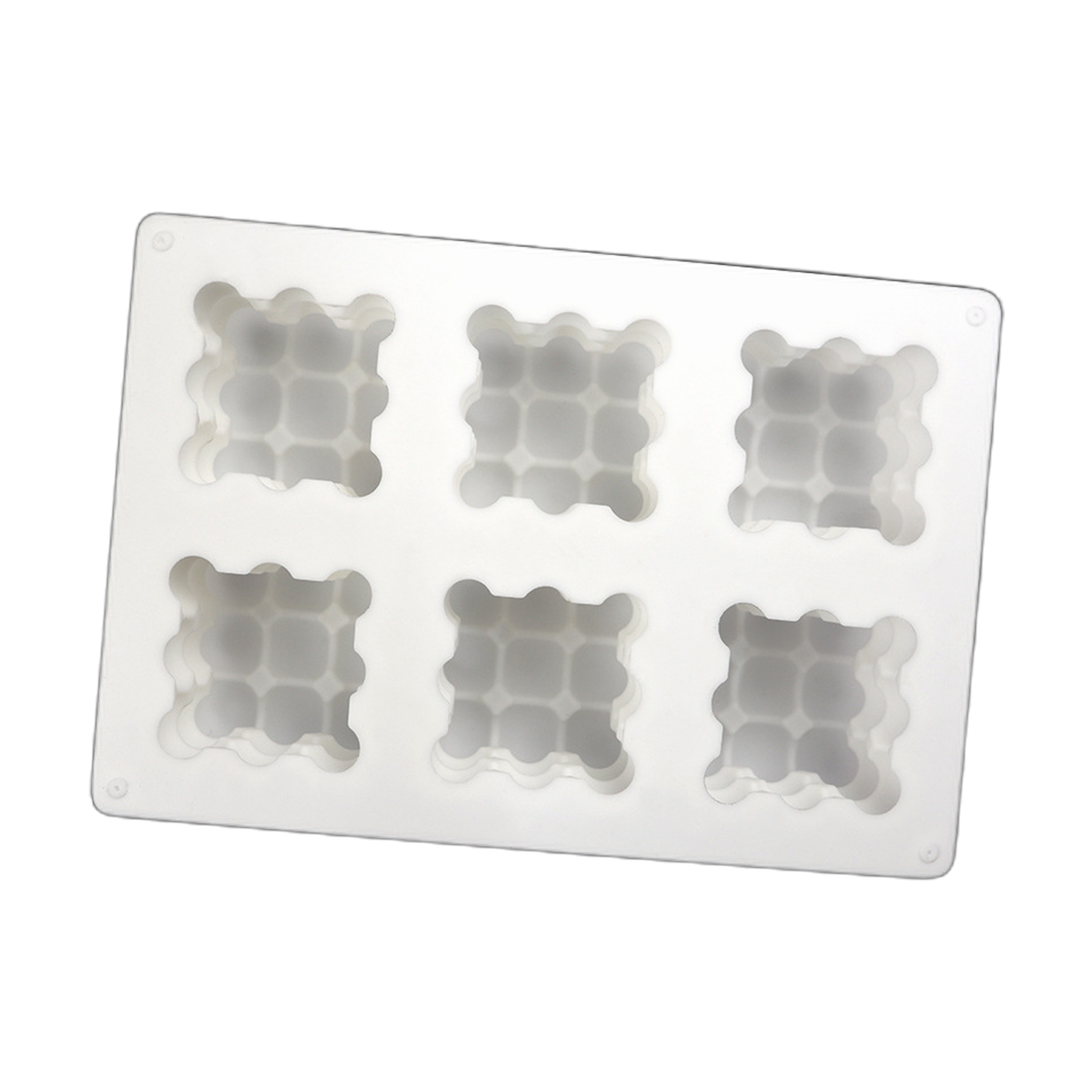 Molde de Silicona para Pasteles Cubo 6 Cavidades 23x15.3cm