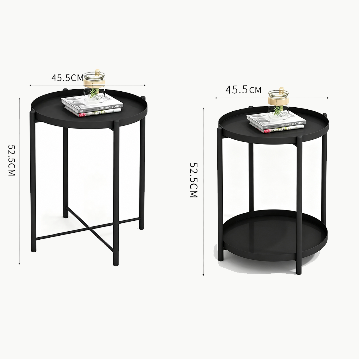 Estante Multiestilo Acero al Carbono Negro