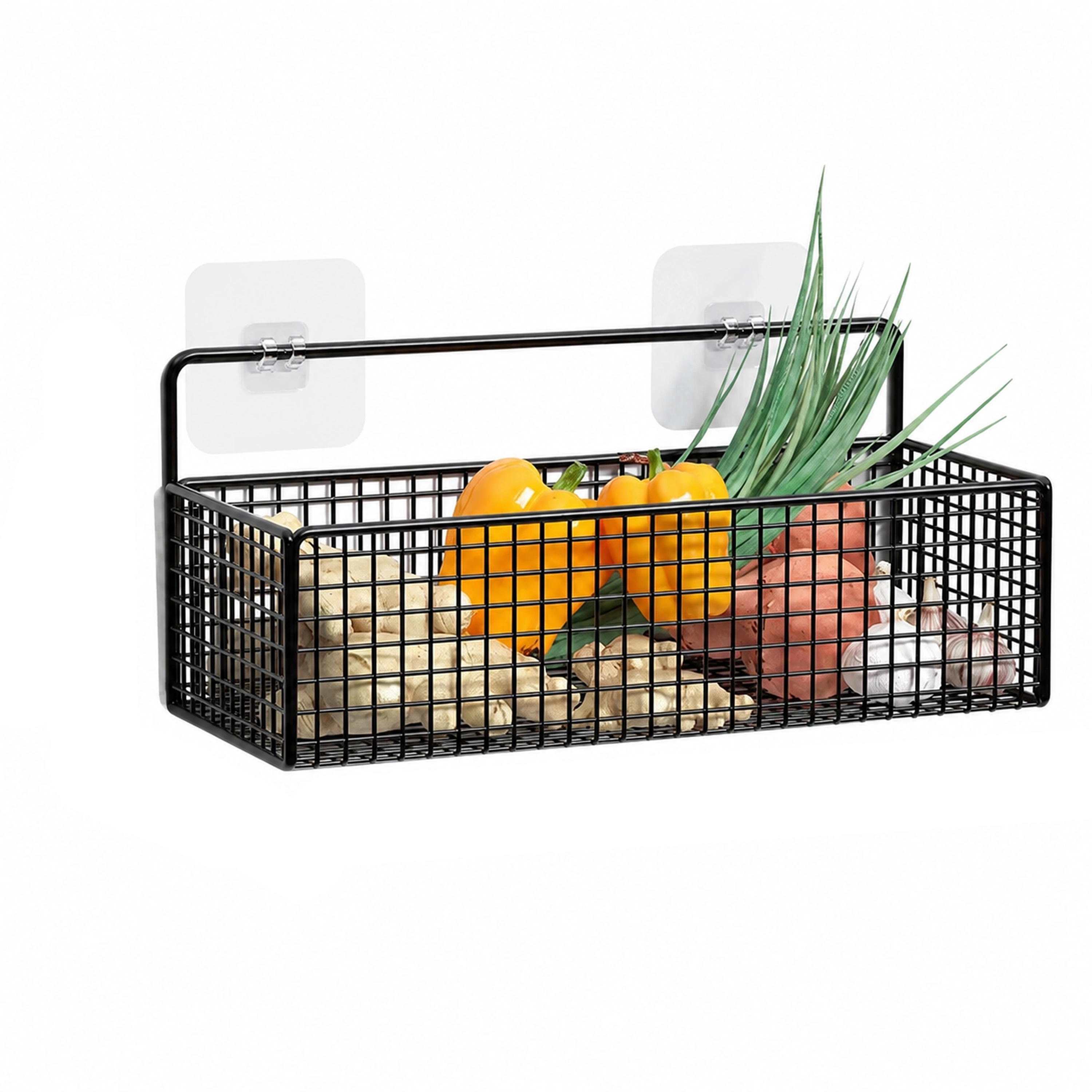 Estante Organizador de Hierro, 36 × 15 × 13 cm, Sin Perforación