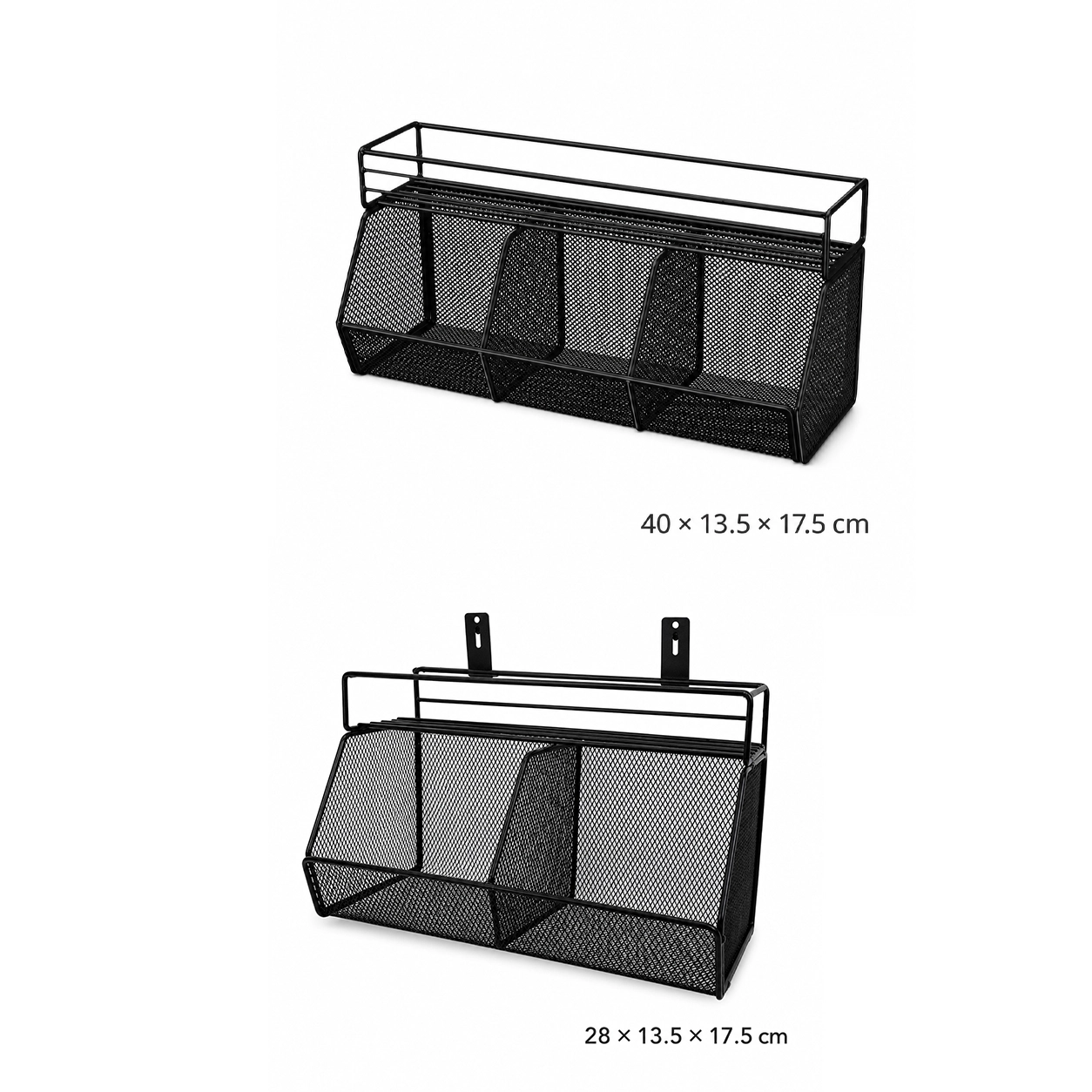 Estante Organizador de Pared de Hierro, Sin Clavos, Varios Tamaños image 2