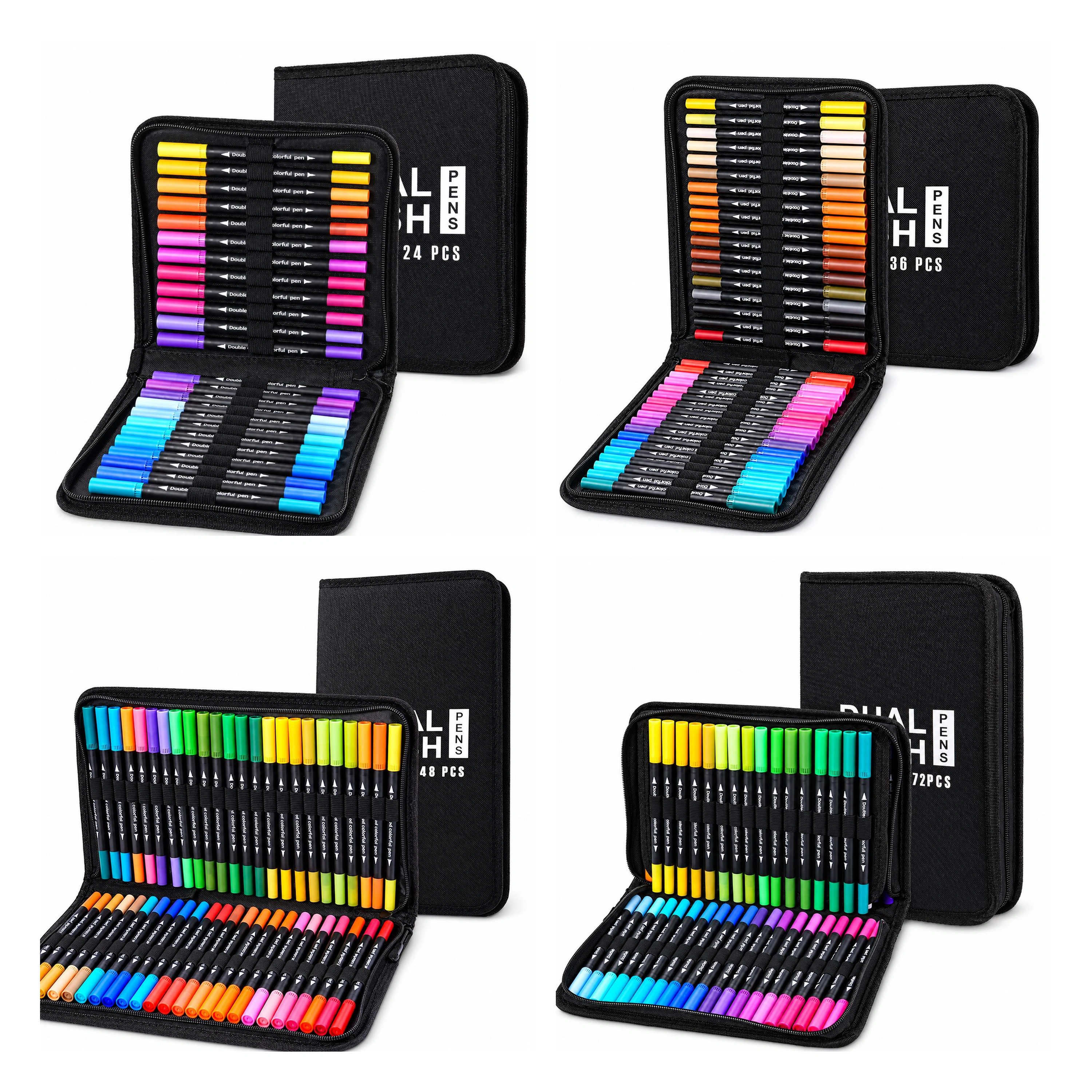 Set de 24 Rotuladores Acuarelables de Doble Punta para Pintura y Manualidades