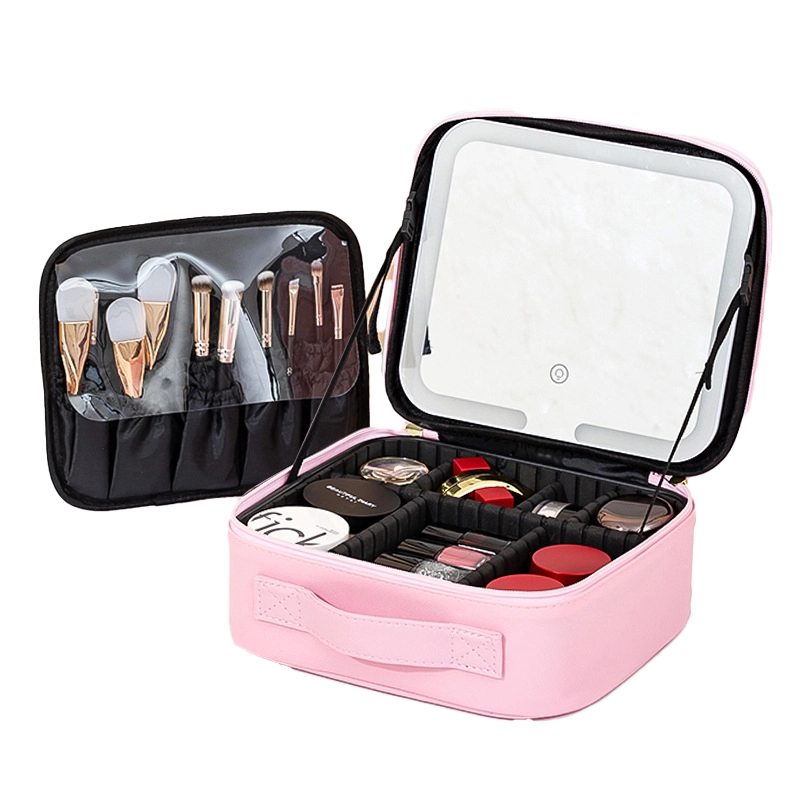 Estuche de Maquillaje LED 26 × 23 × 9.5 cm de Vidrio para Maquillaje image 2
