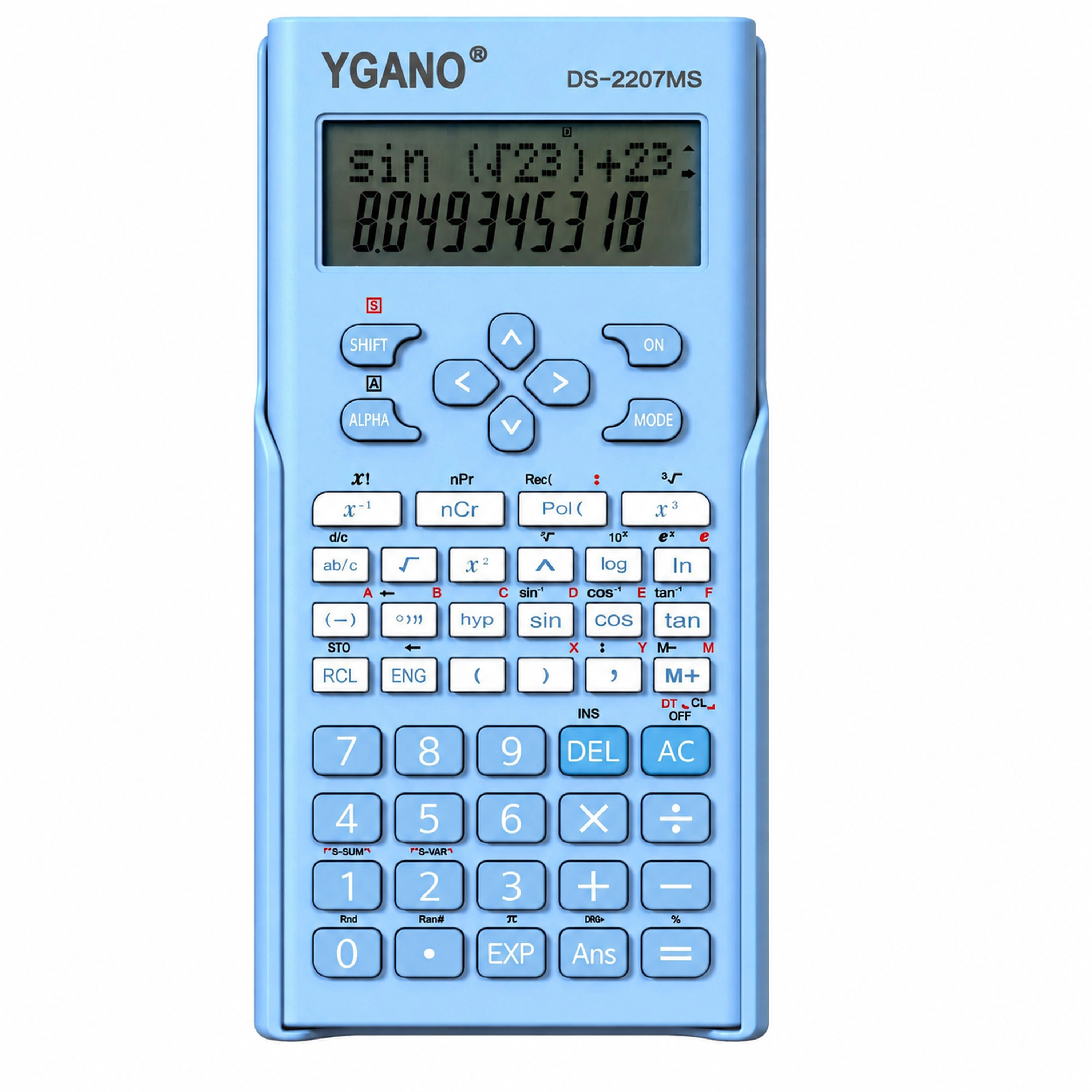 Calculadora 16.3×8.3×1.6cm Plástico Azul image 2