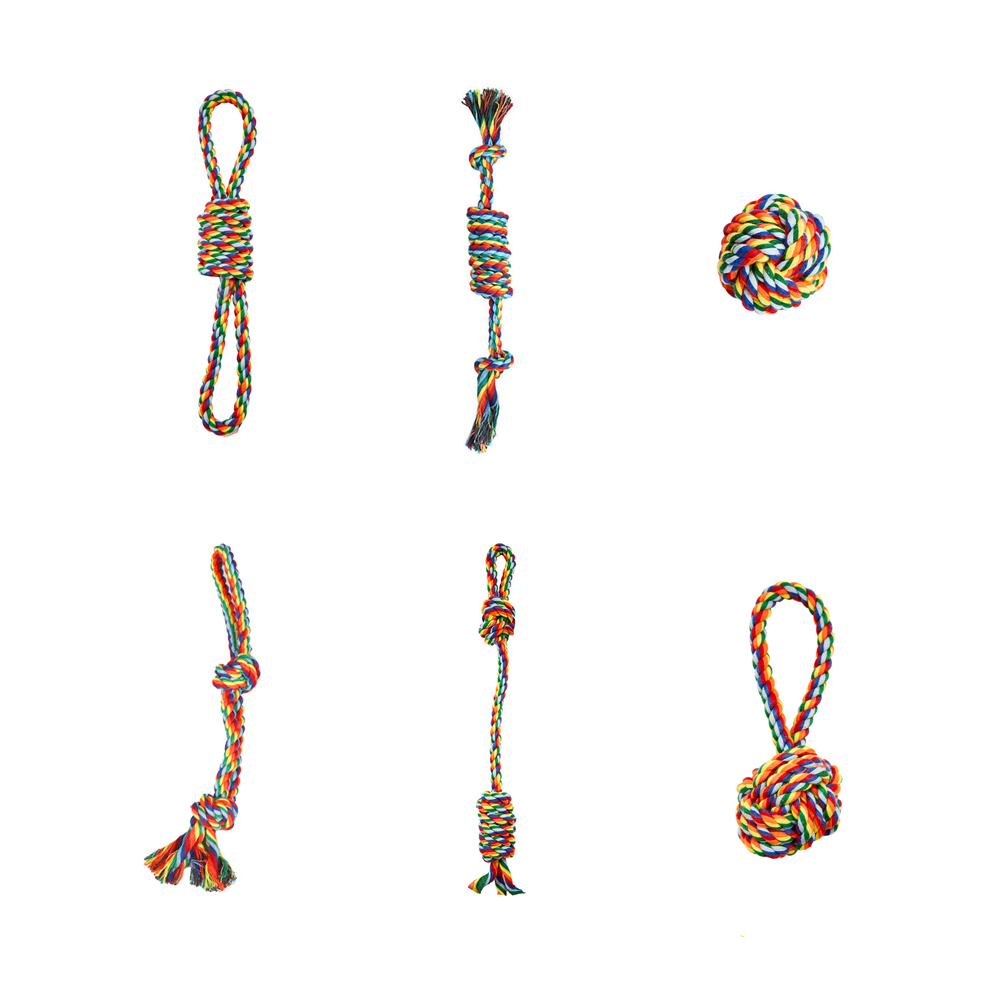 Juguete de Cuerda de Algodón para Perro con Anillo image 2