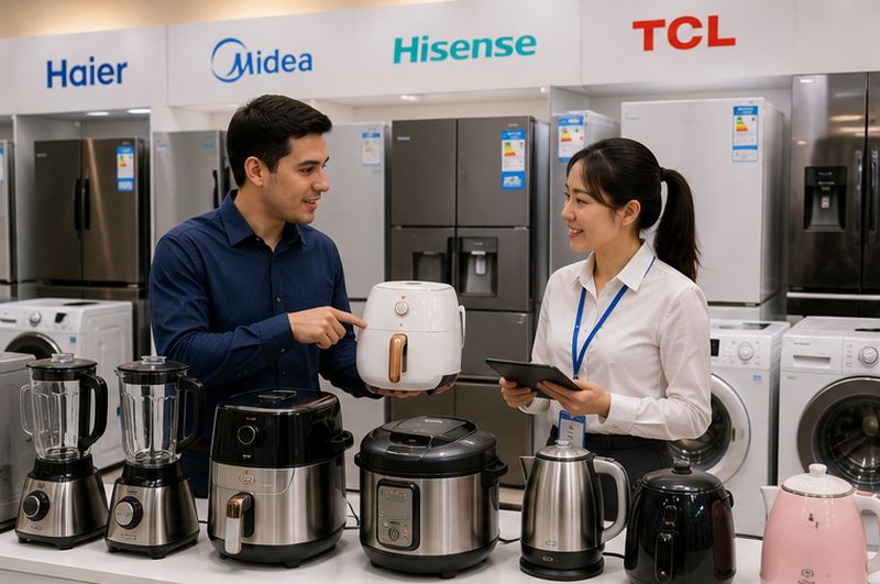 Electrodomésticos chinos: marcas, fabricantes y guía para comprar al mayoreo desde China en 2026